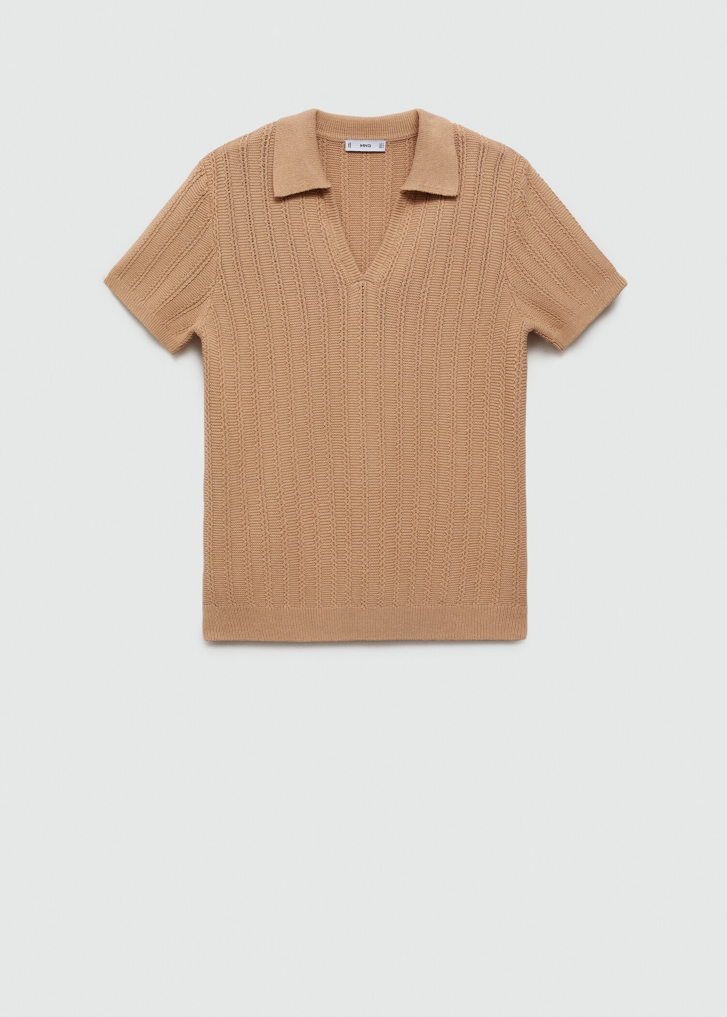 Polo coton maille torsadée - Article sans modèle