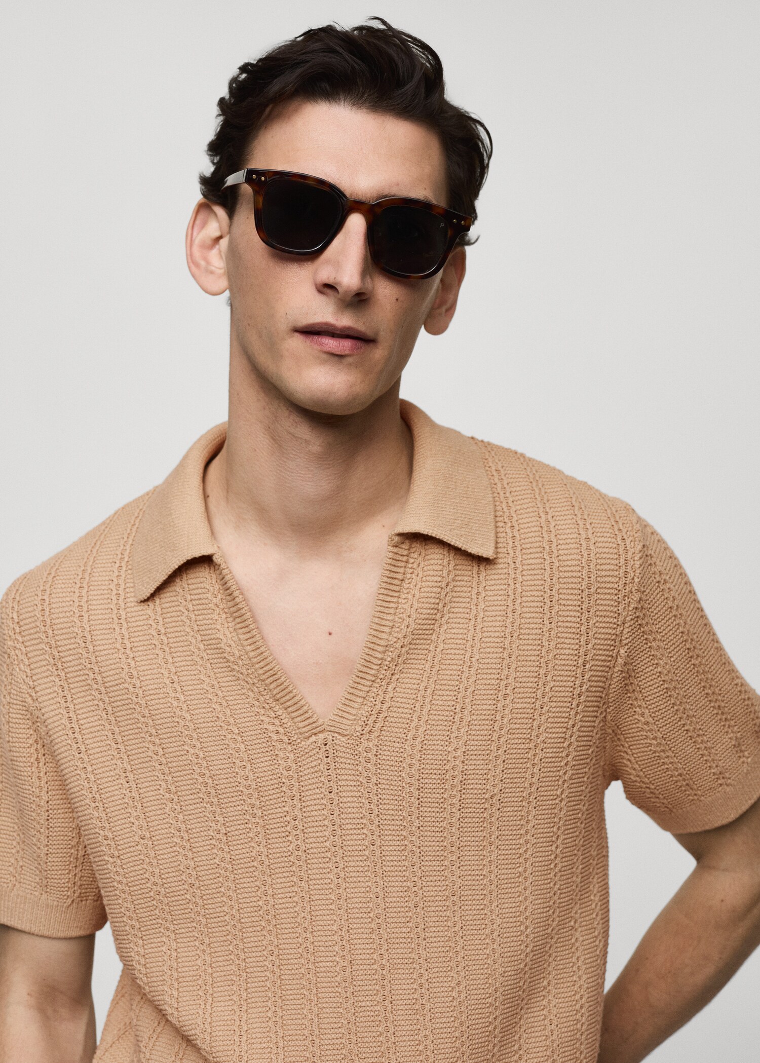 Polo coton maille torsadée - Détail de l'article 1