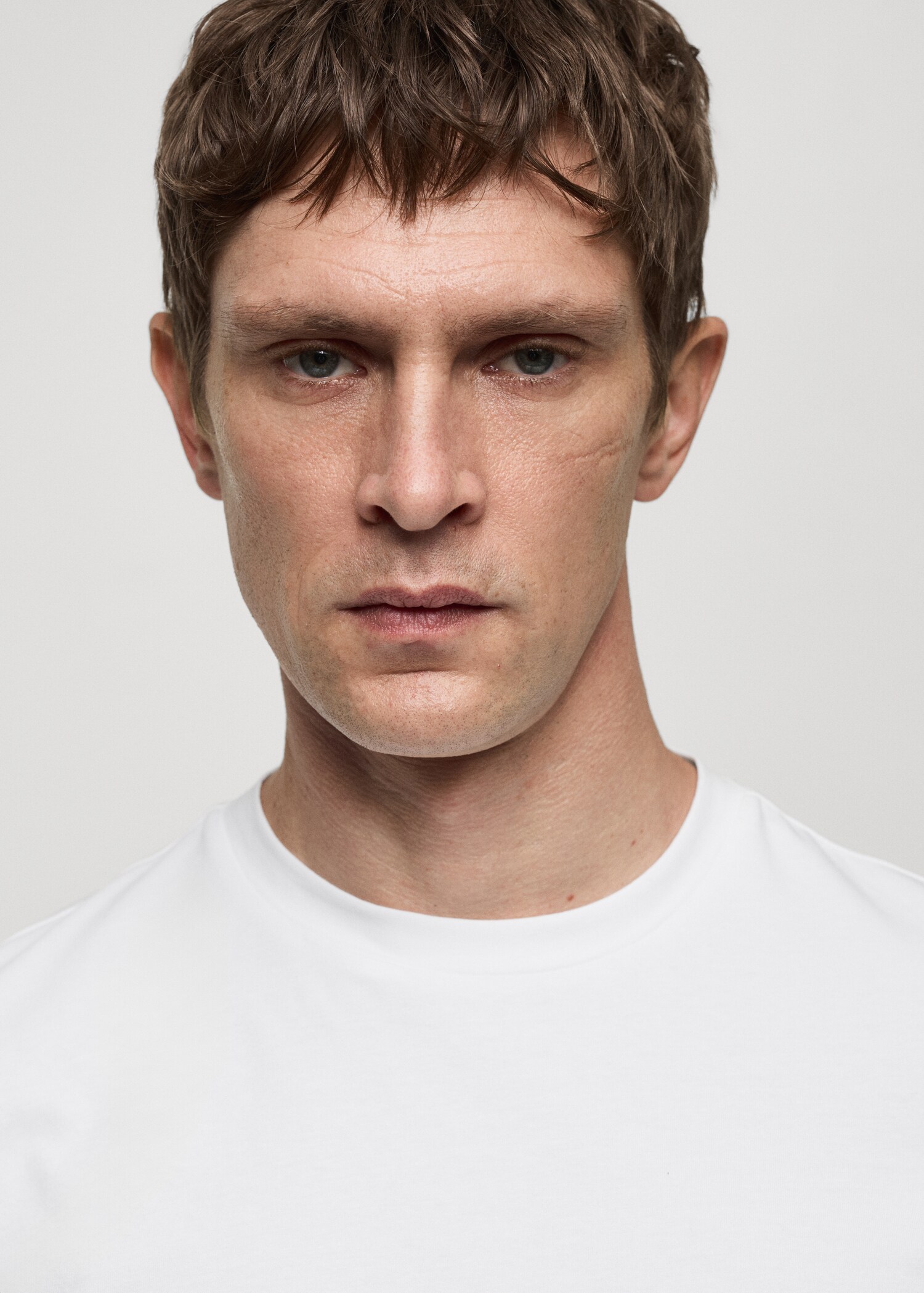 Stretch cotton T-shirt - Details of the article 1