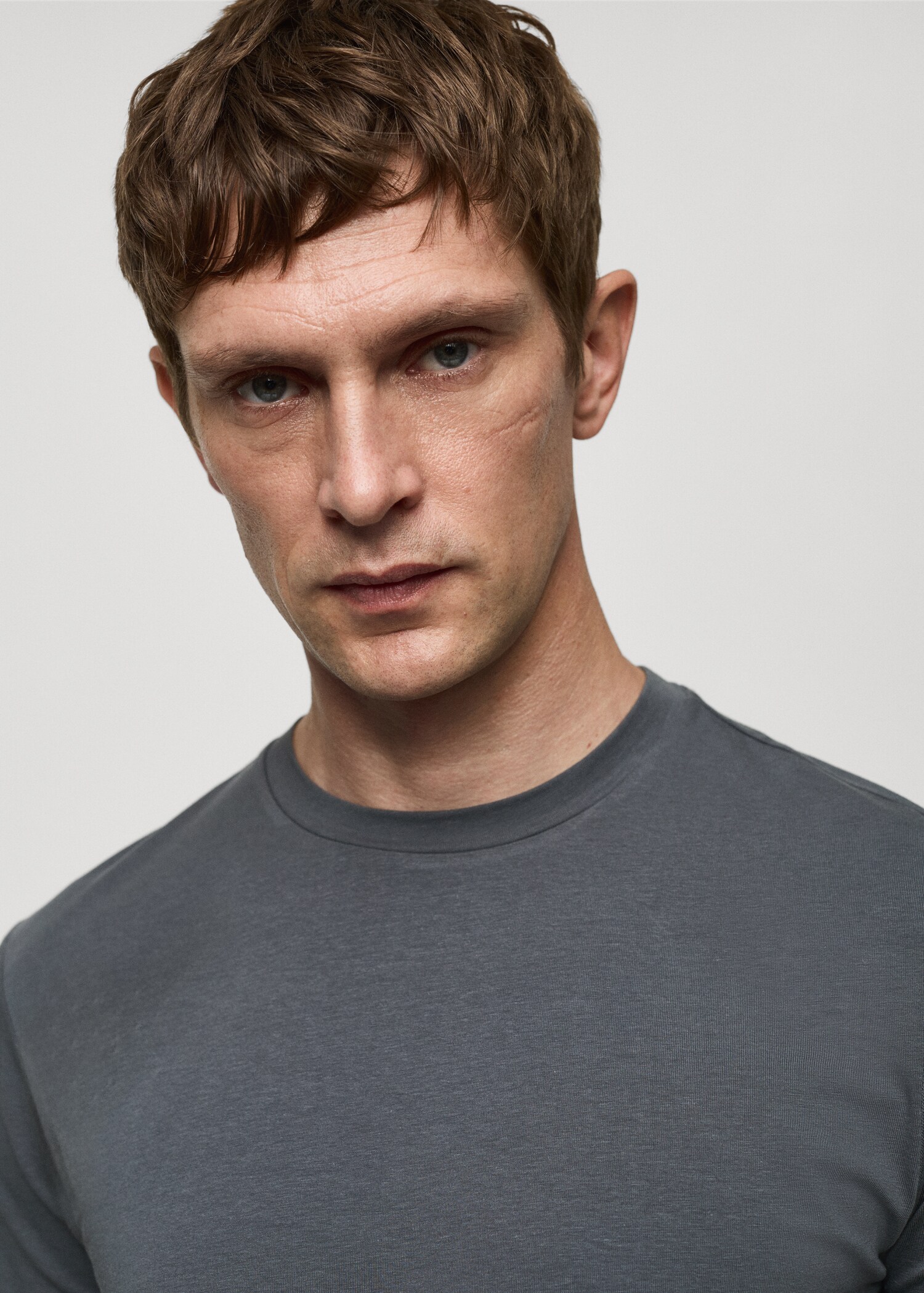 Stretch cotton T-shirt - Details of the article 1
