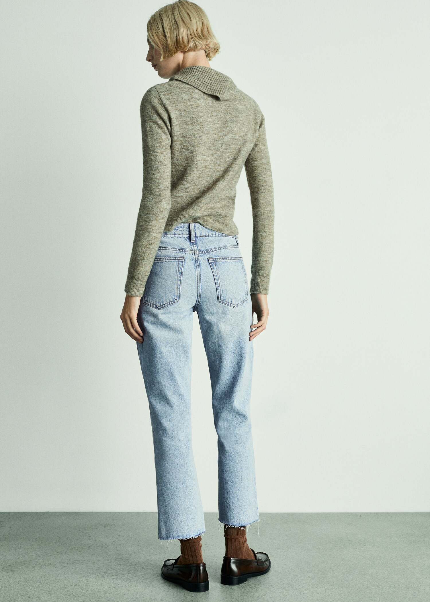 Gerade Jeans Blanca in Cropped-Länge - Rückseite des Artikels