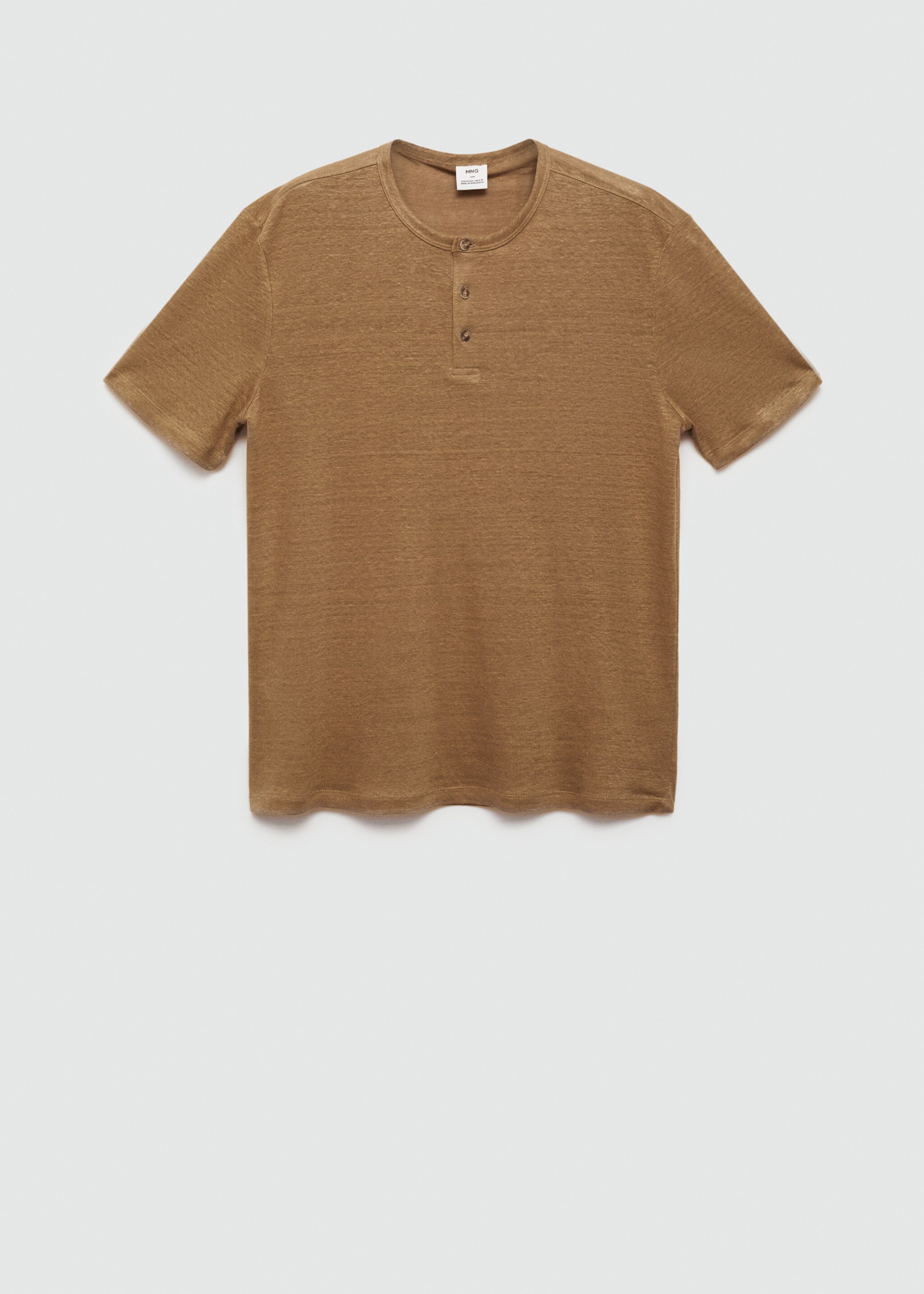 Linen and cotton blend T-shirt - Article without model