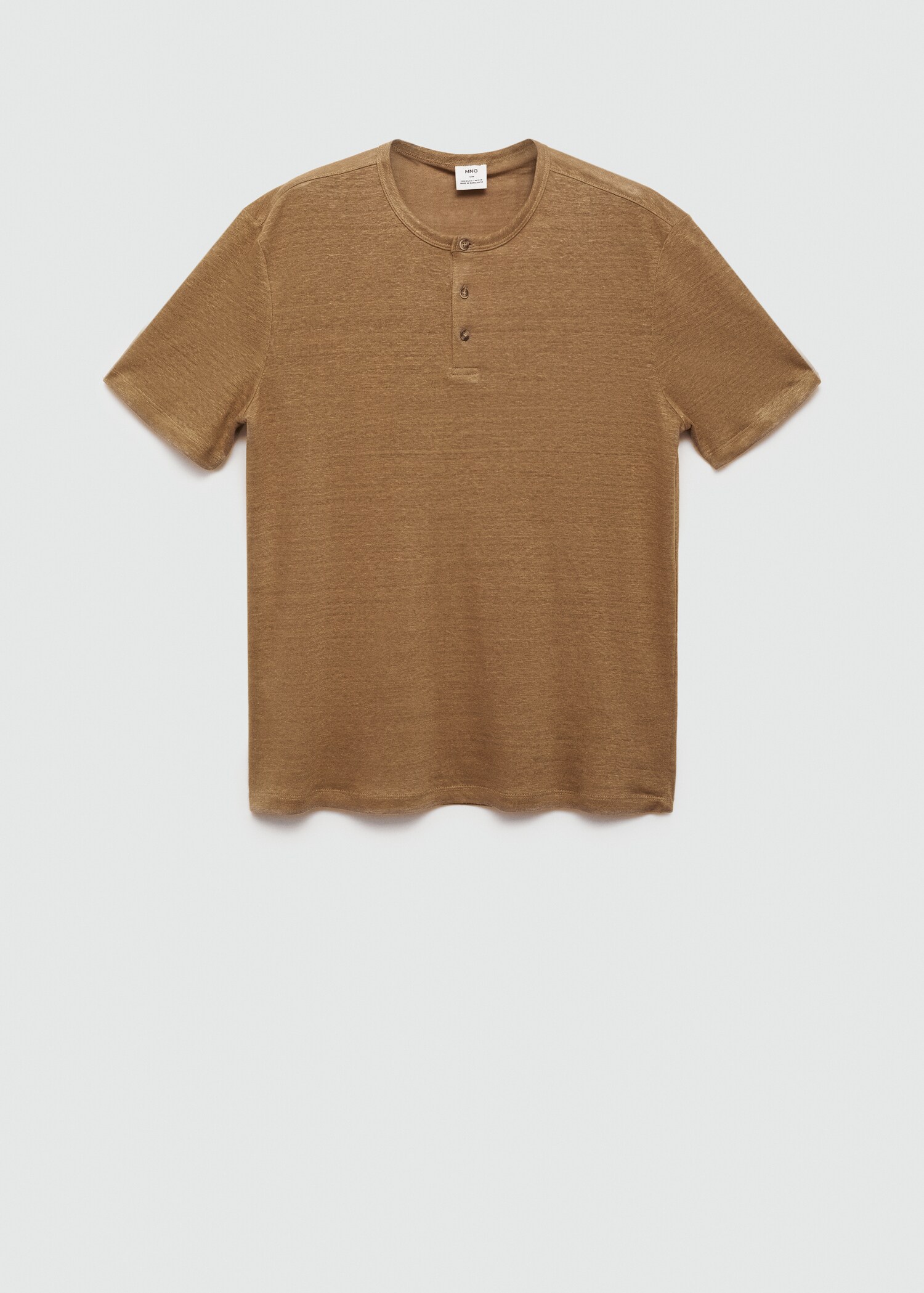 T-shirt lin et coton mélangés - Article sans modèle