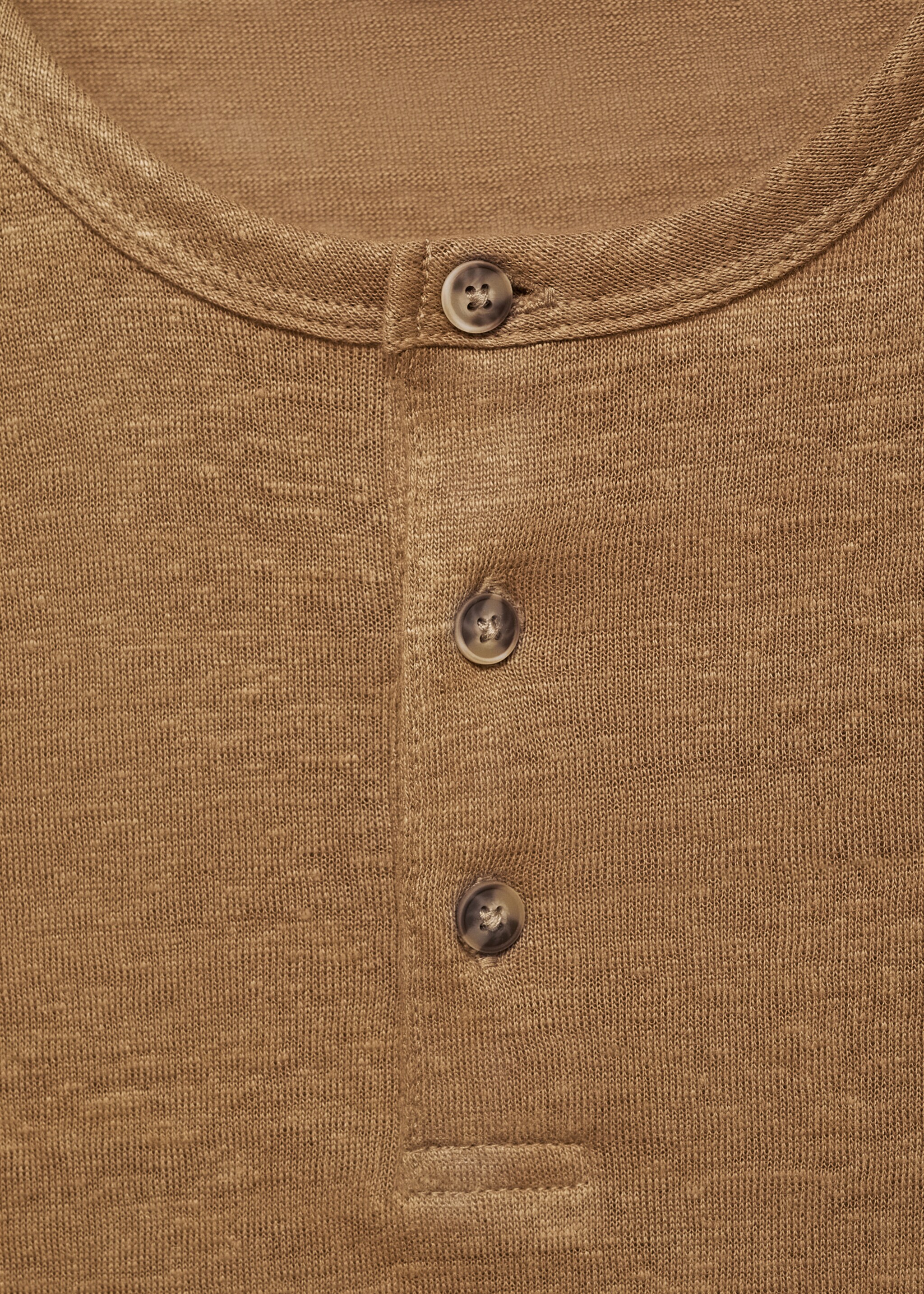 Linen and cotton blend T-shirt - Details of the article 8