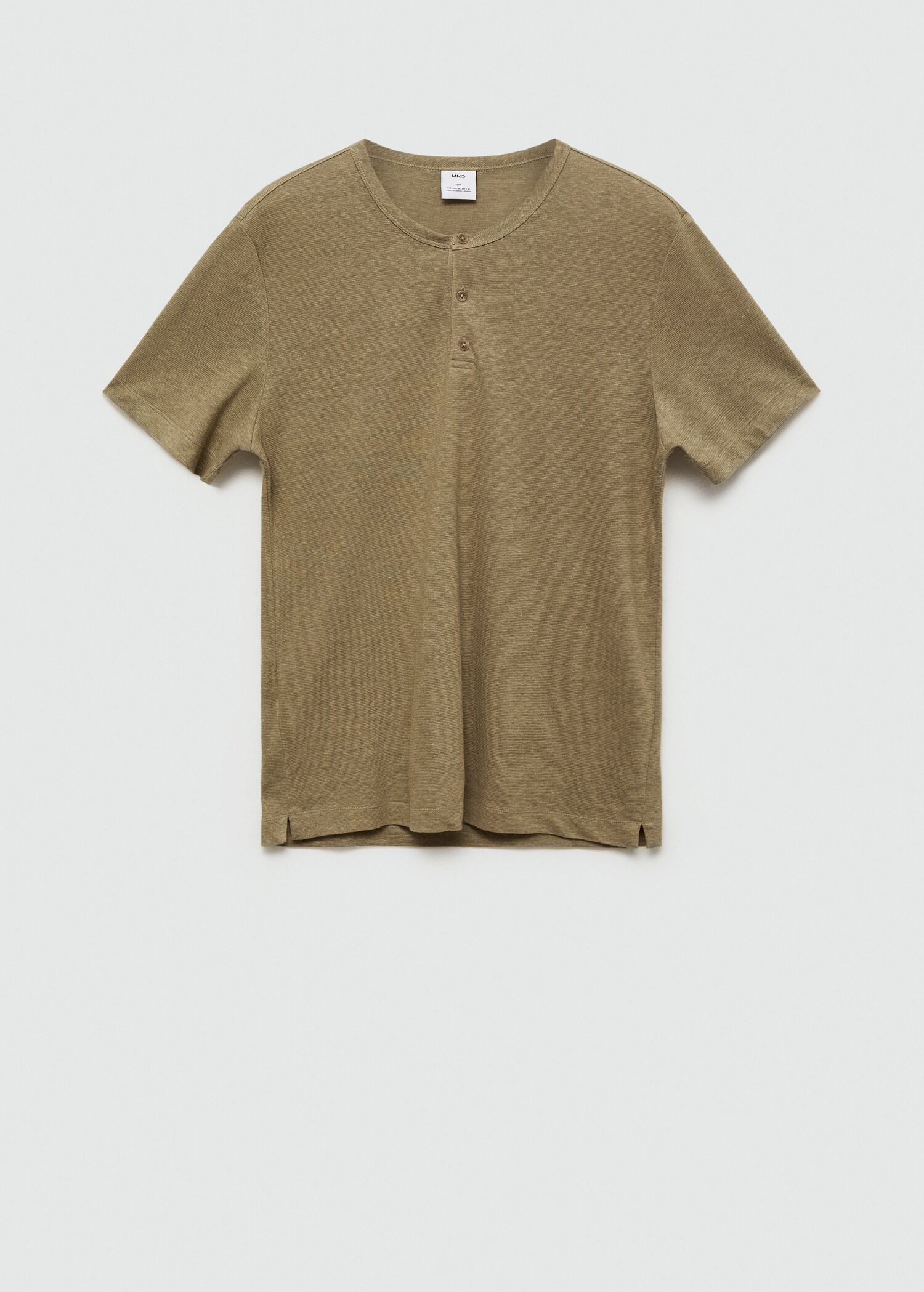 T-shirt lin et coton mélangés - Article sans modèle