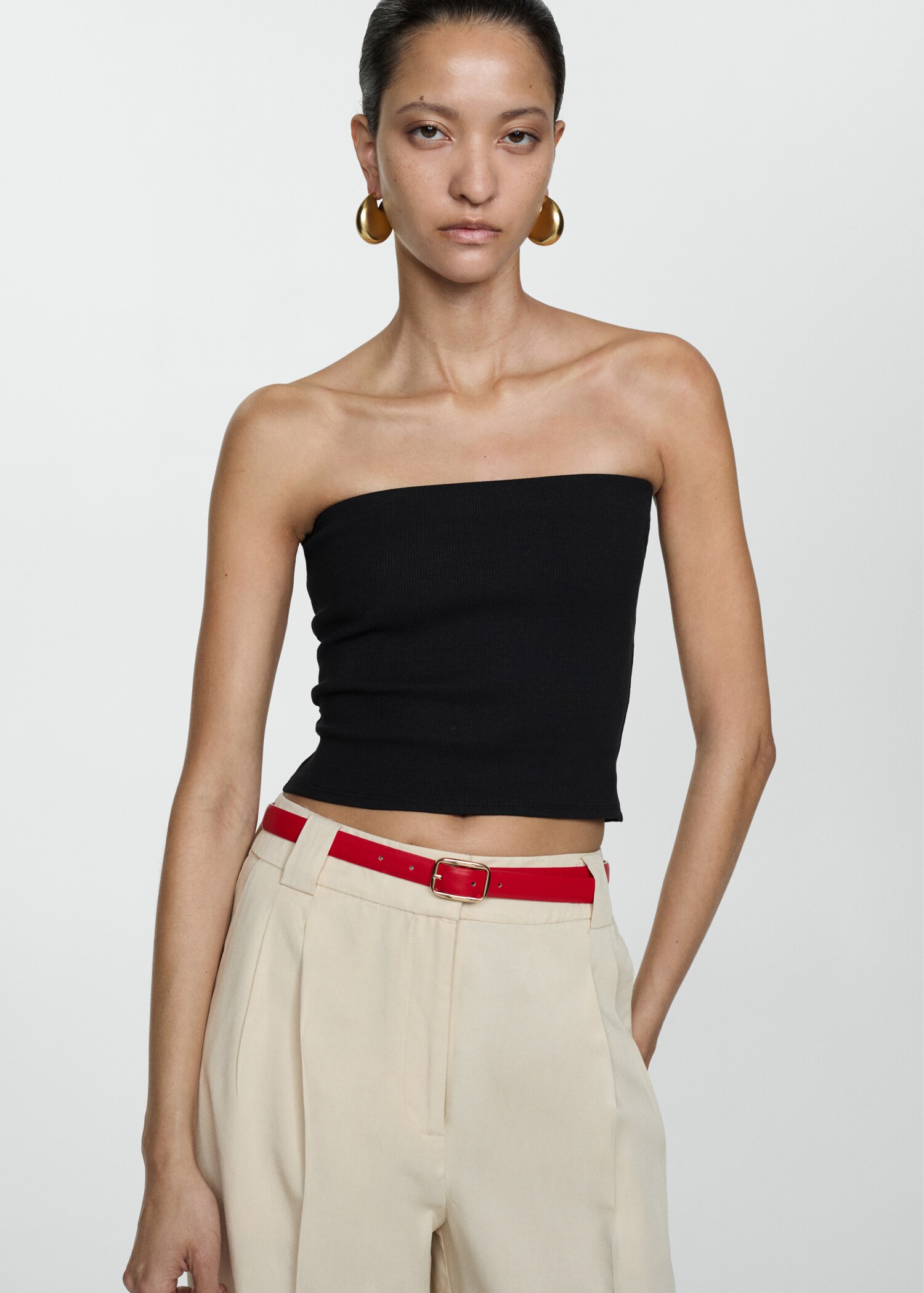 Cotton bandeau top - Medium plane