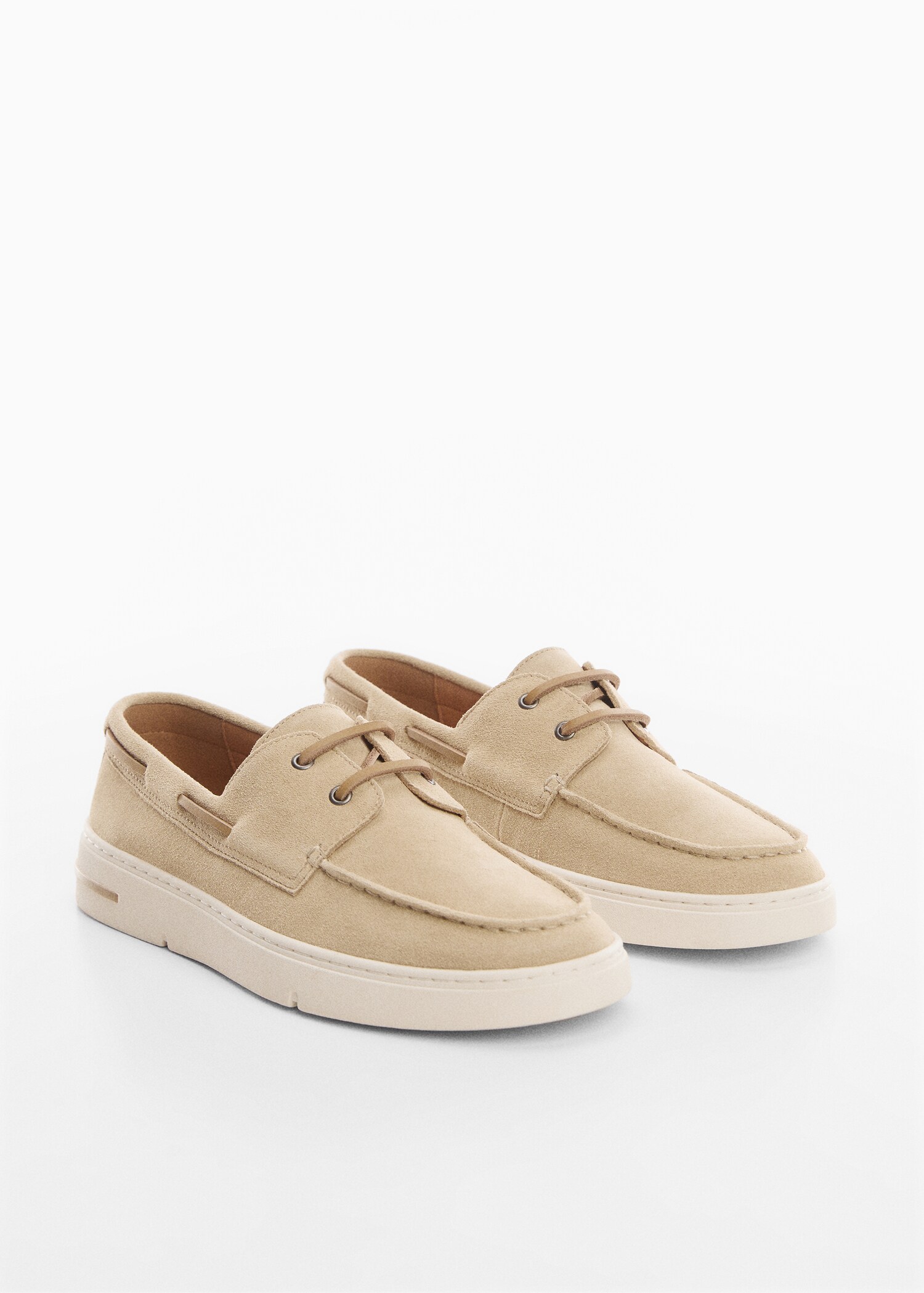 Zapato náutico piel serraje - Plano medio