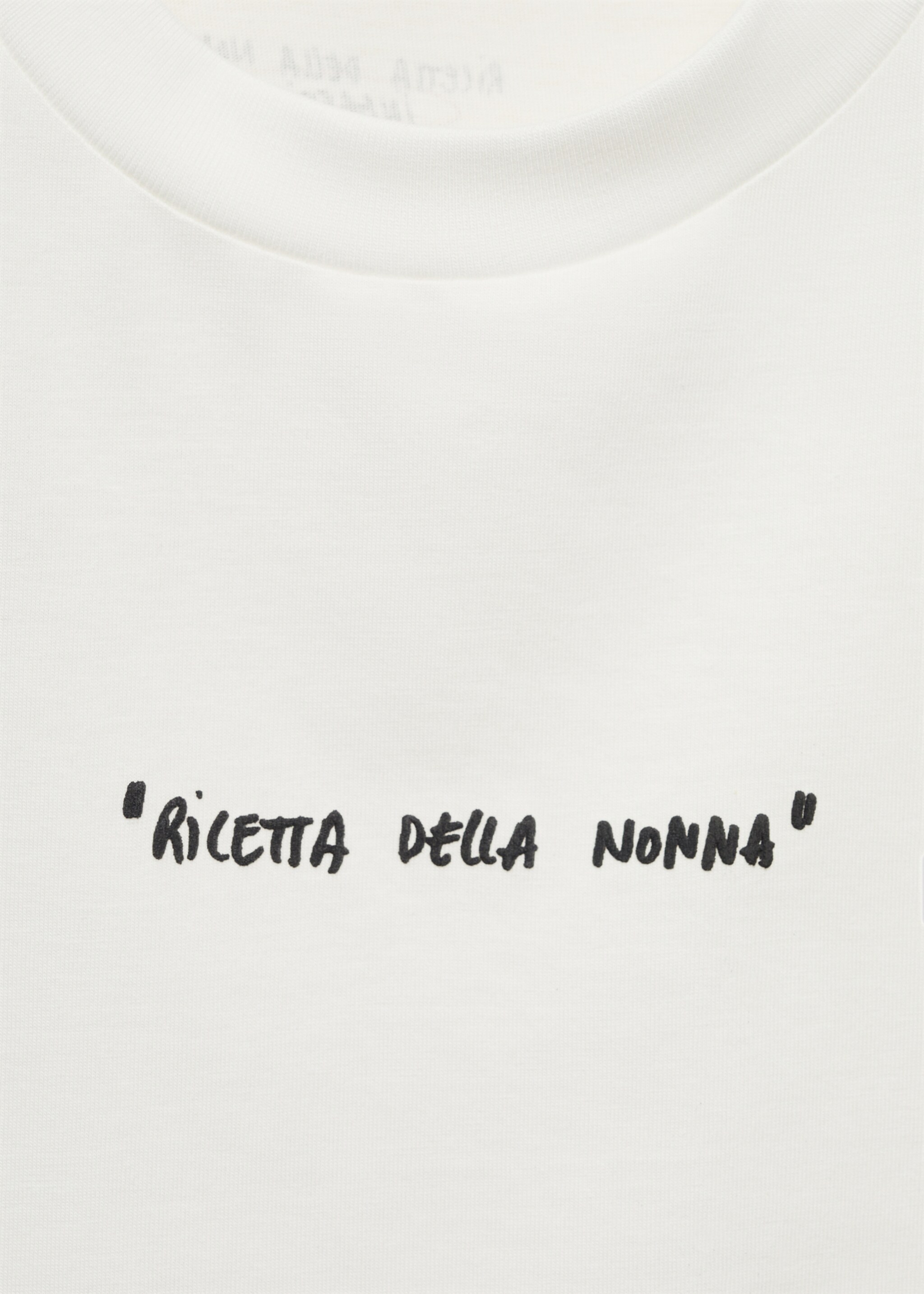 Regular fit printed cotton t-shirt - Details of the article 8, Off White. Ref: 77050642-00.