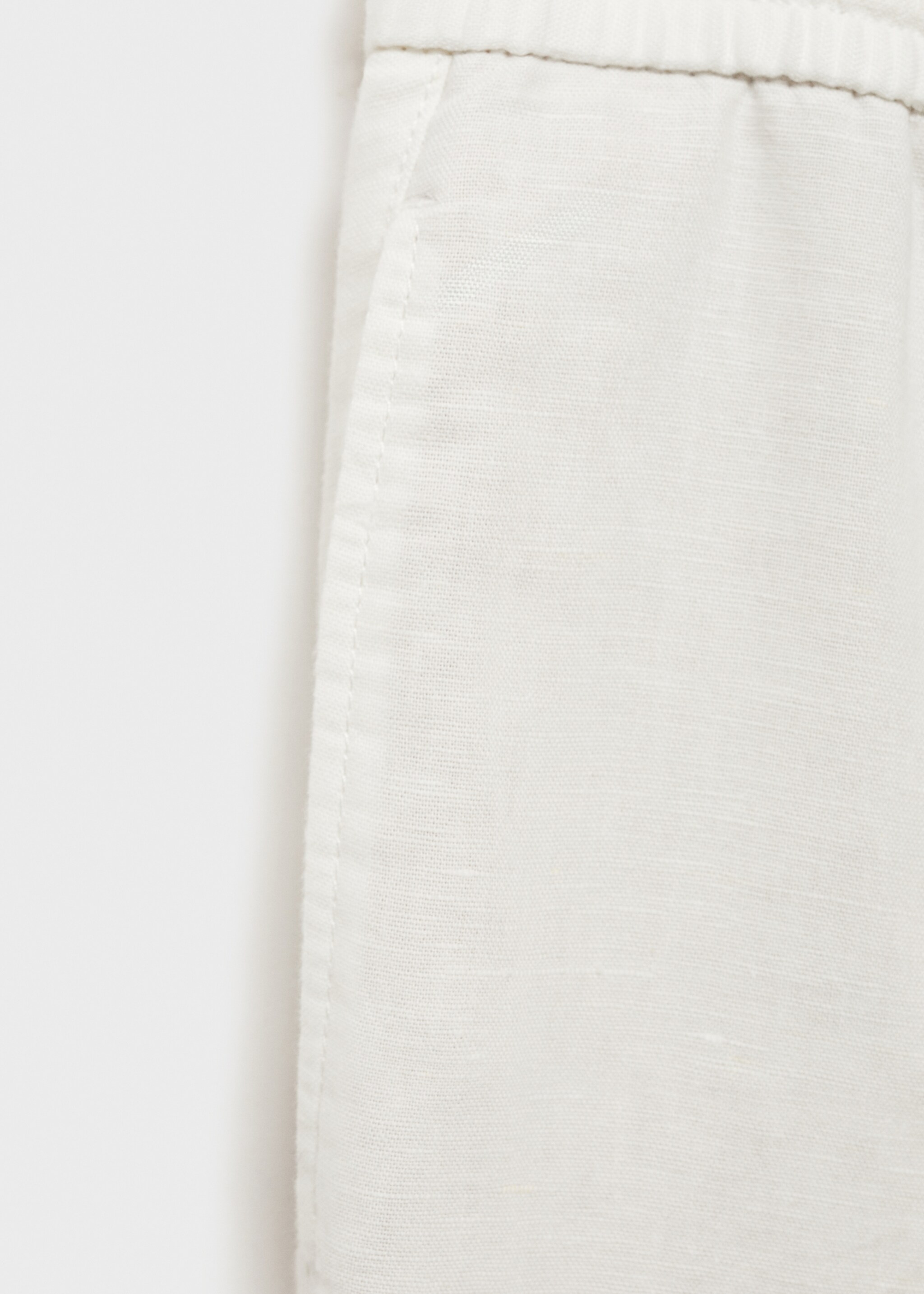 Pantalón slim fit lino cordón - Detalle del artículo 0