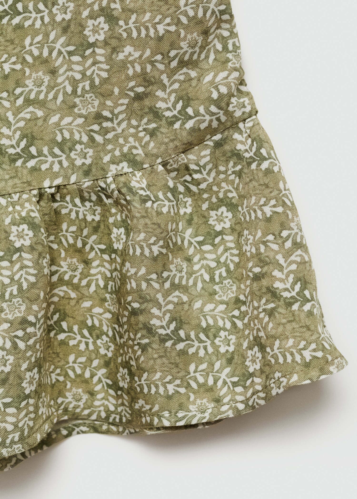 Ruffled floral print dress - Details of the article 0