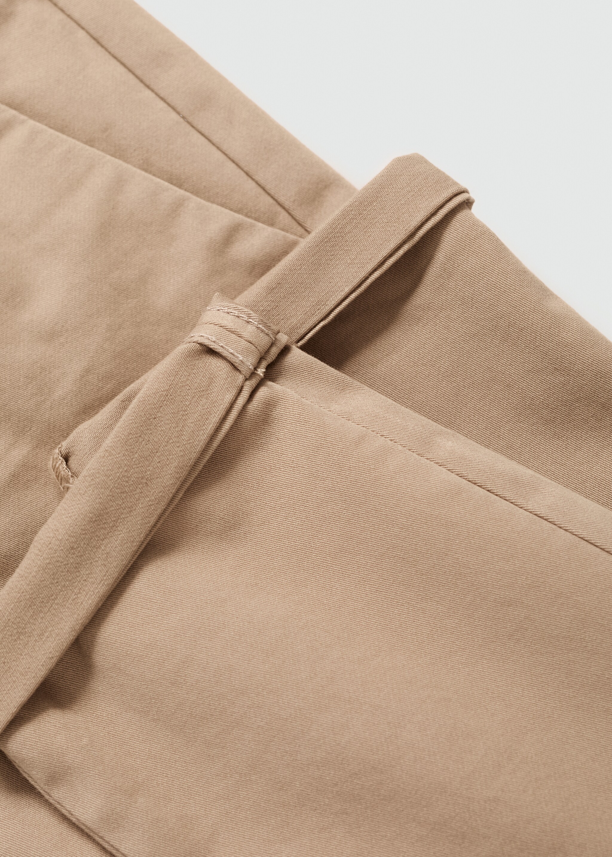 Cotton chinos - Details of the article 0, Beige. Ref: 77051013-00.