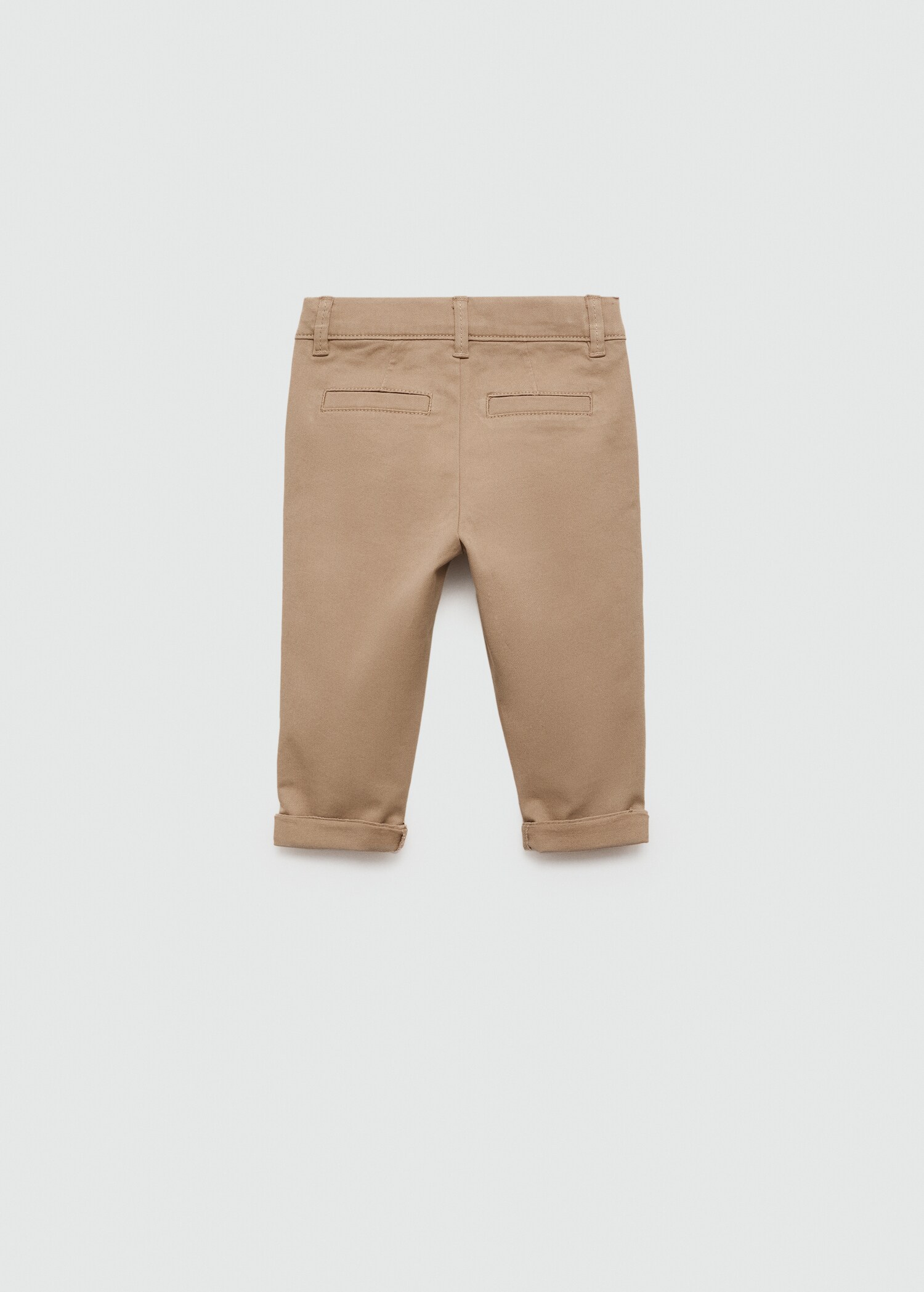Cotton chinos - Reverse of the article