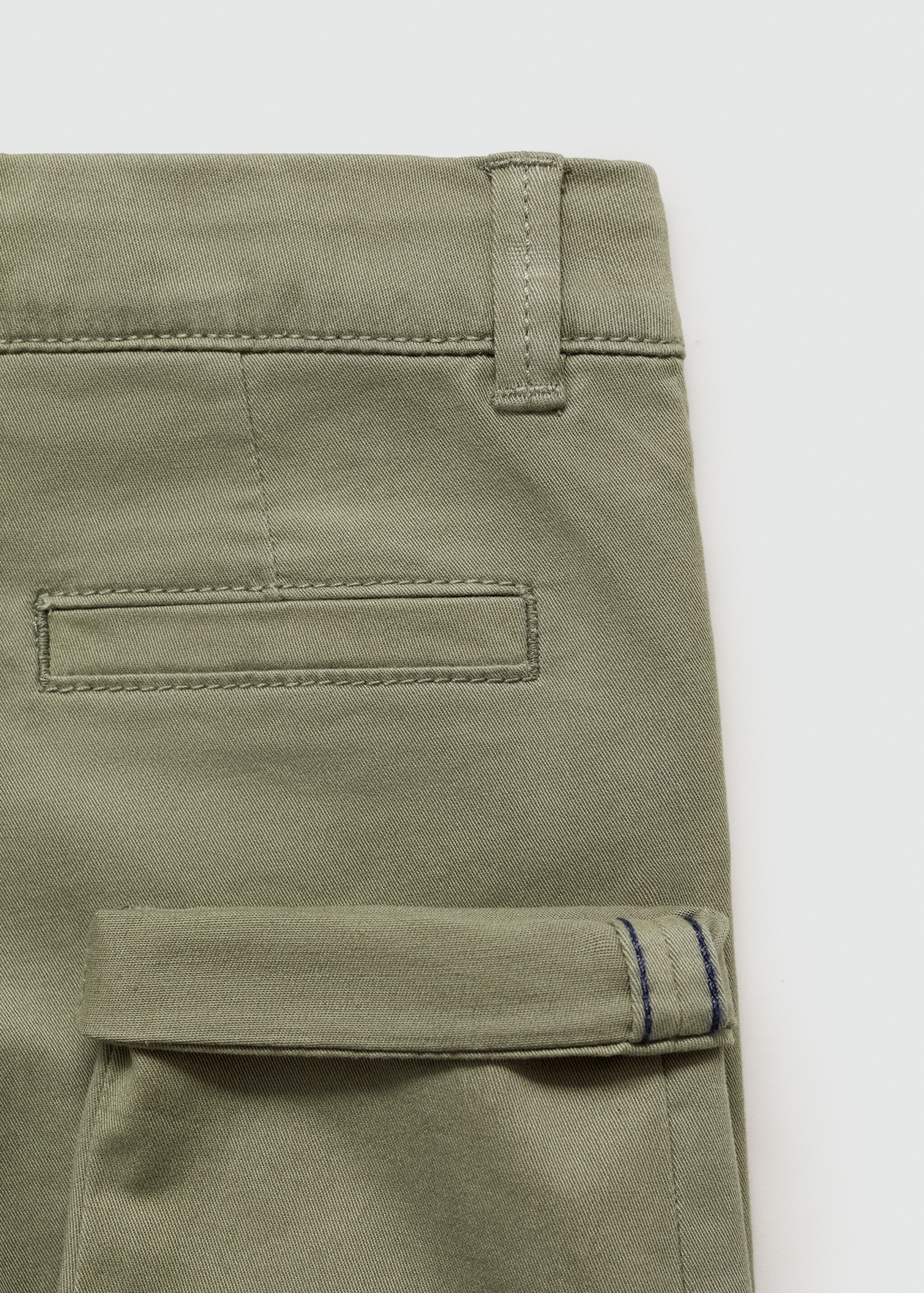Cotton chinos - Details of the article 0, Khaki. Ref: 77051013-00.