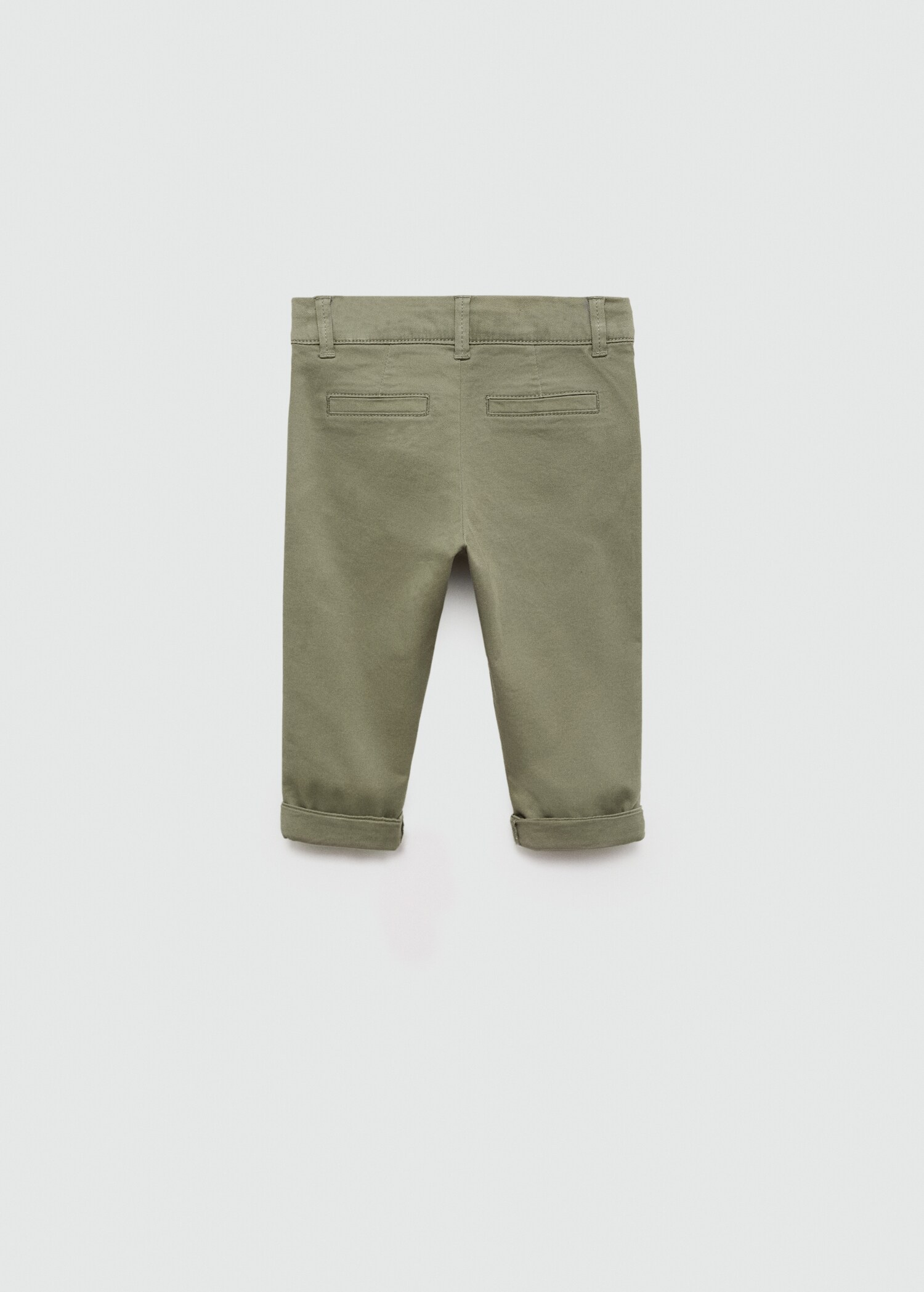 Cotton chinos - Reverse of the article
