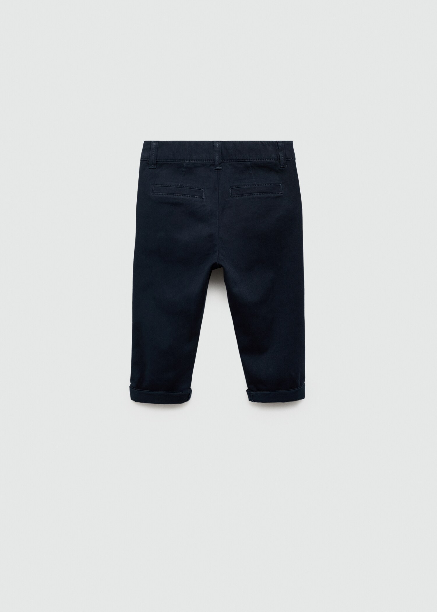 Cotton chinos - Reverse of the article