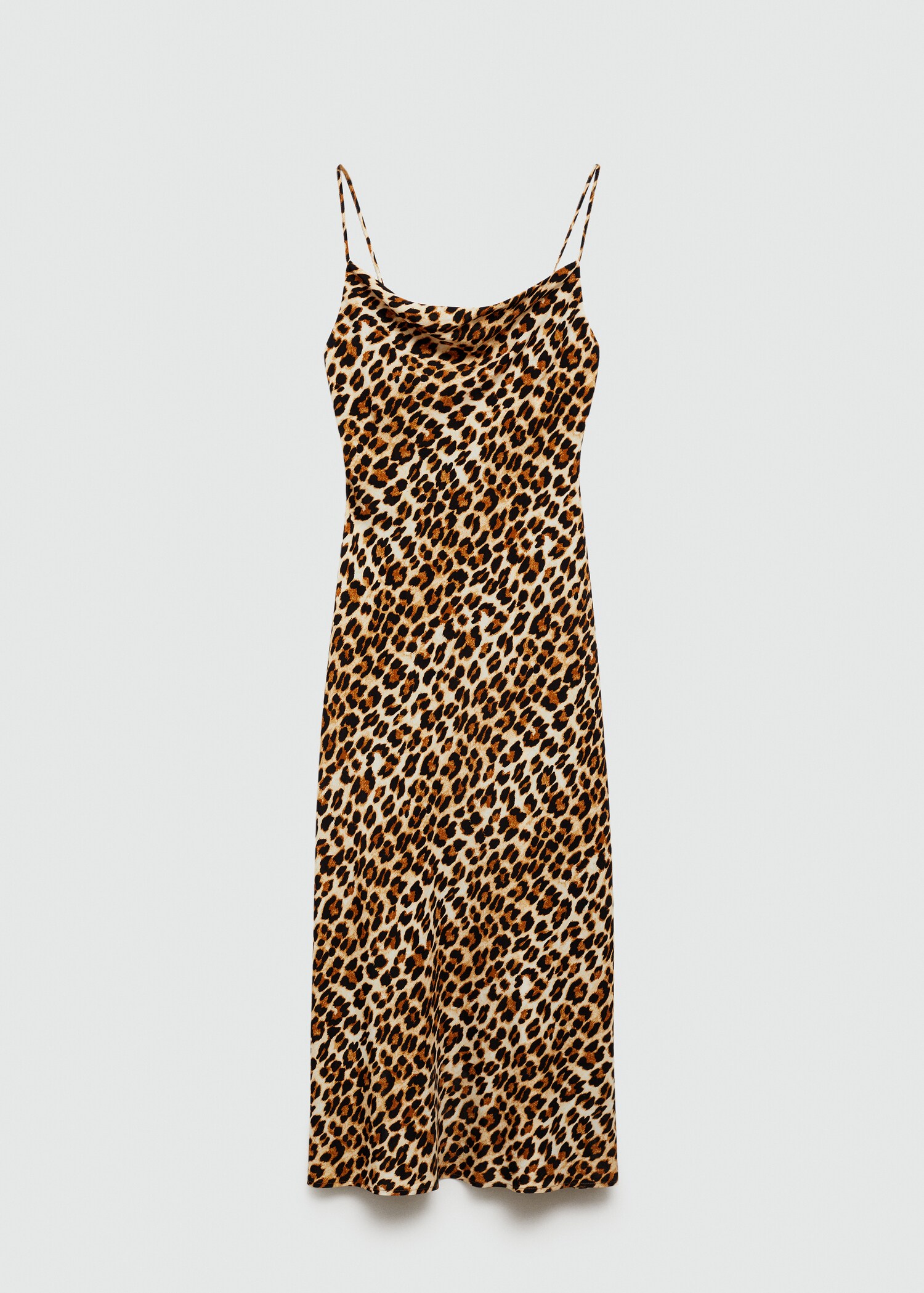 Leopard-print long dress - Article without model