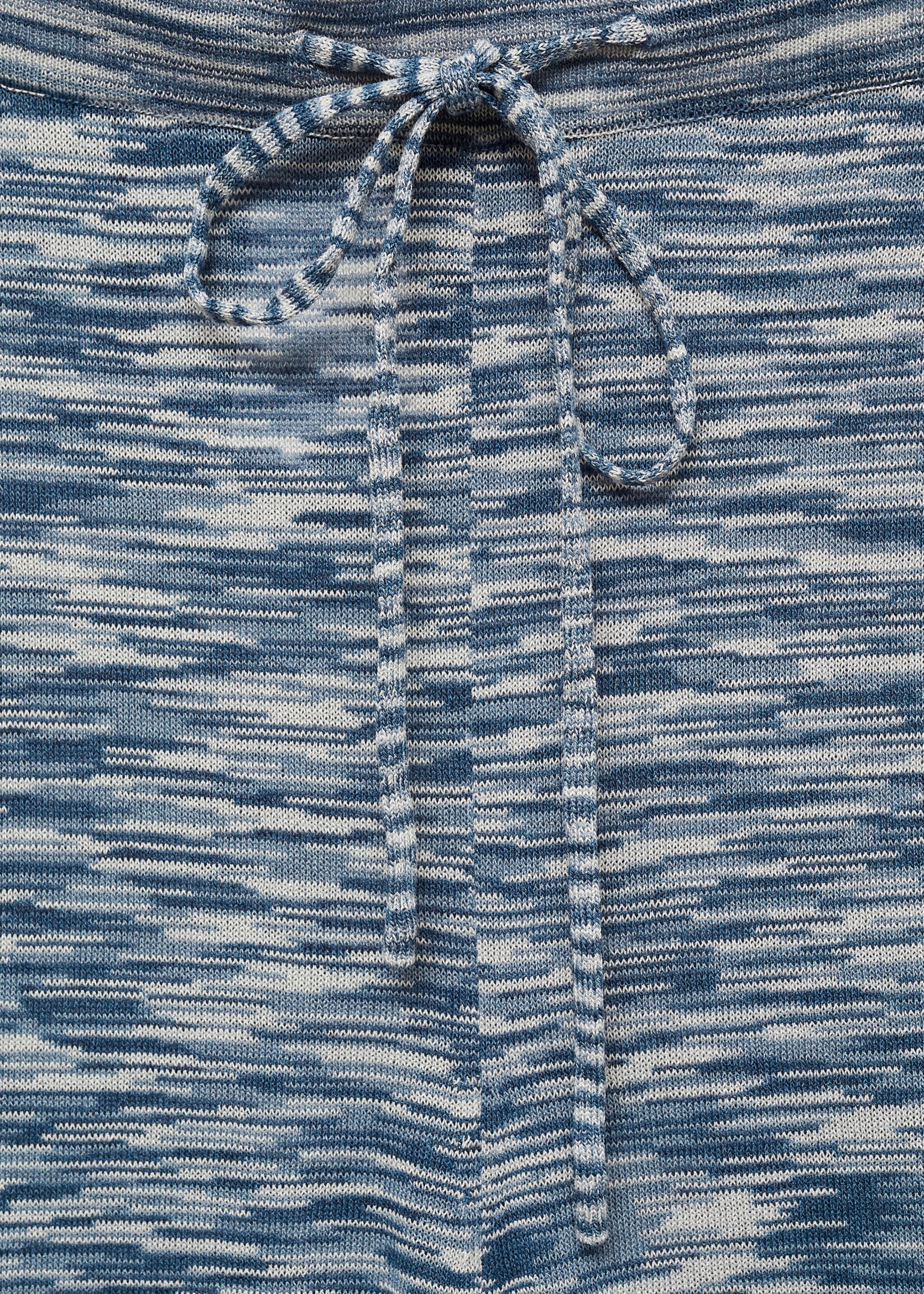 Strikket bukse med cargolommer - Artikkeldetalj 8, Blå. Ref: 77051504-00.