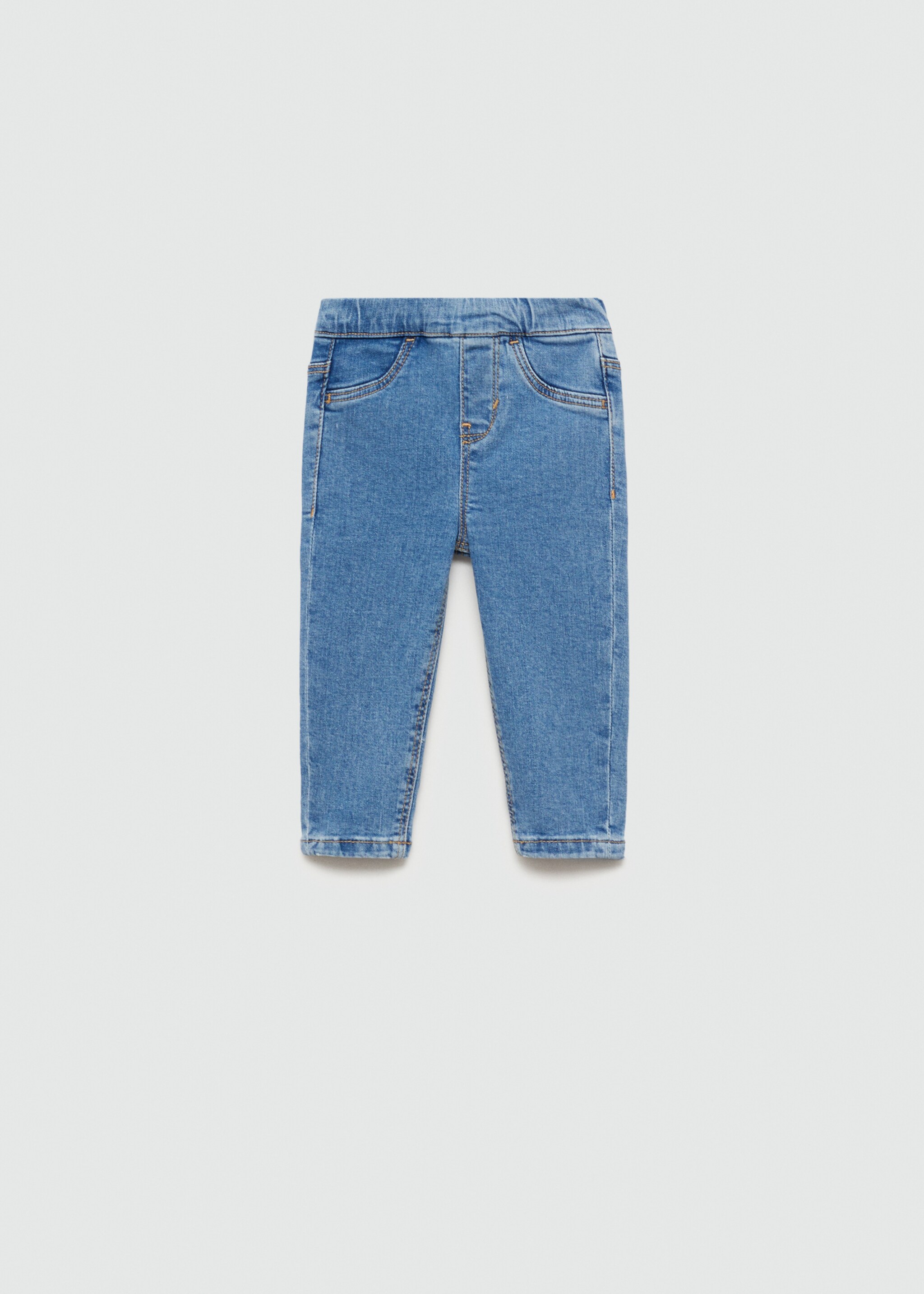 Jeans mit Tunnelzug - Artikel ohne Model, Mittelblau. Ref: 77051507-00.