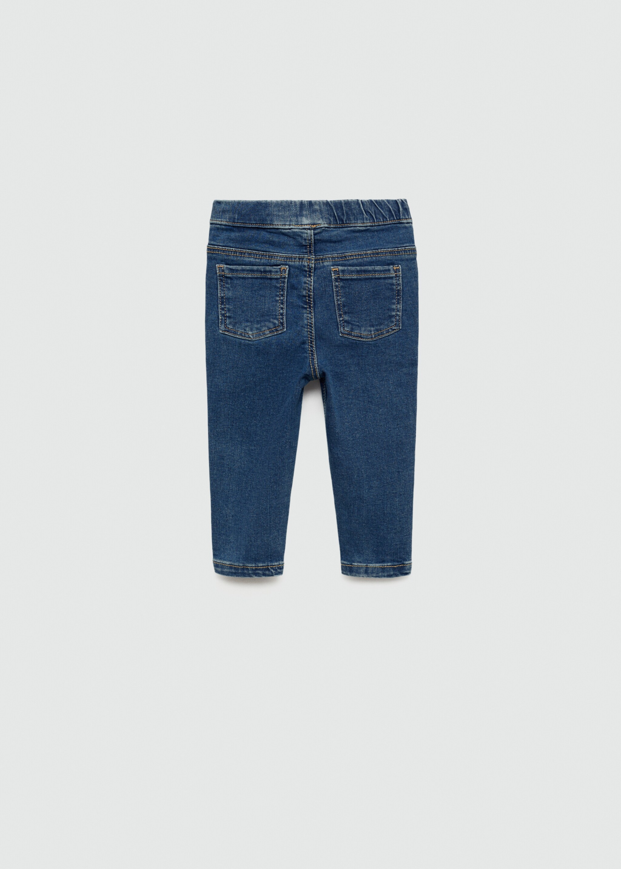 Jeans mit Tunnelzug - Rückseite des Artikels, Dunkelblau. Ref: 77051507-00.