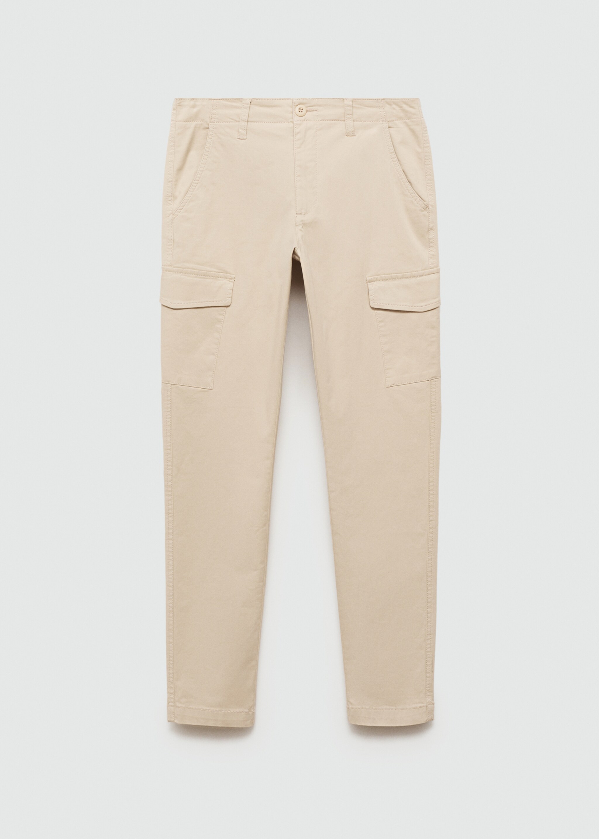 Cotton cargo trousers - Article without model, Beige. Ref: 77051508-00.