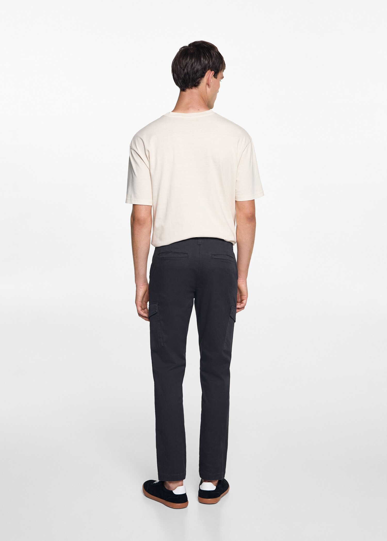 Cotton cargo trousers - Reverse of the article