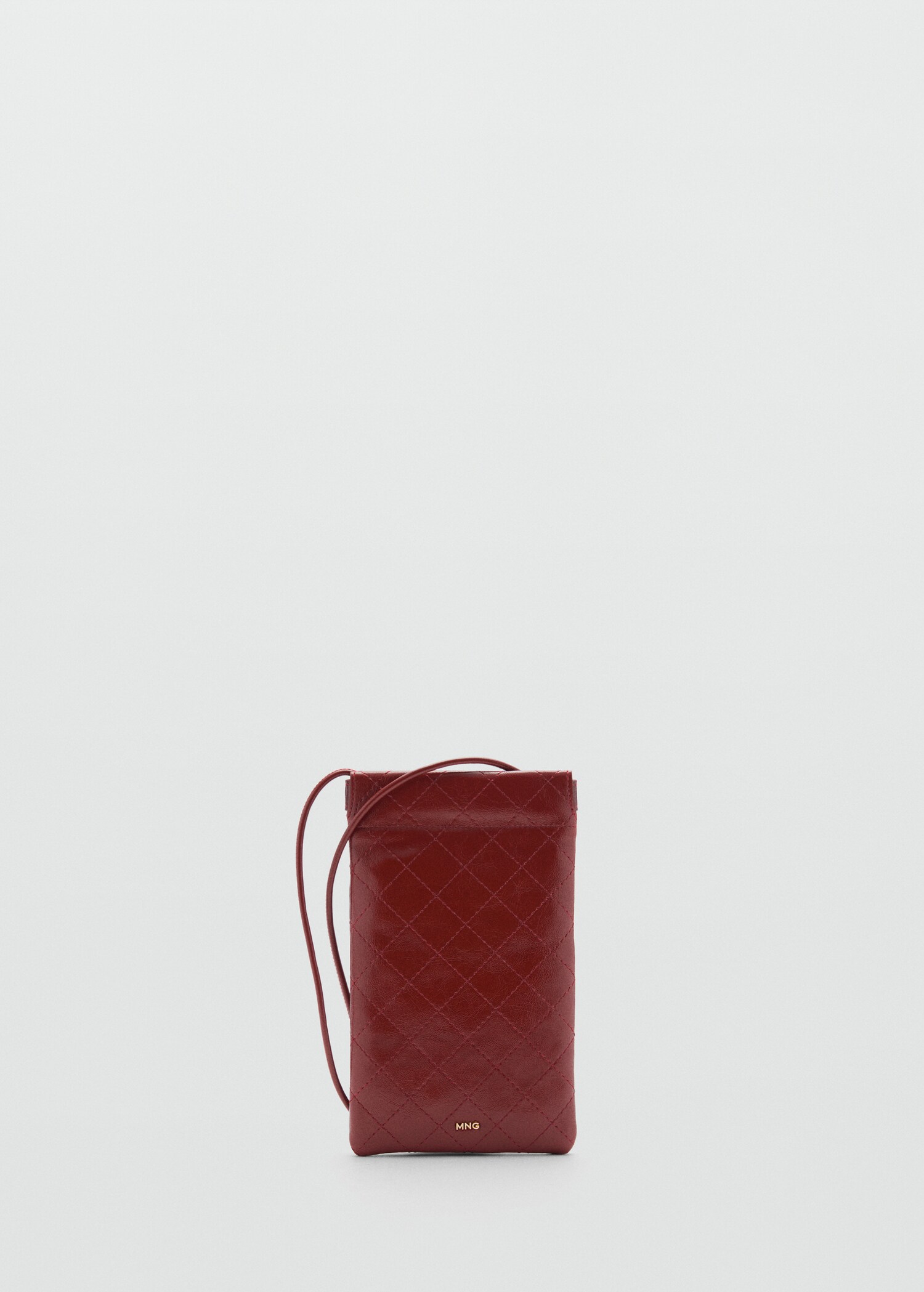 Mobile phone case with decorative stitching - Article without model