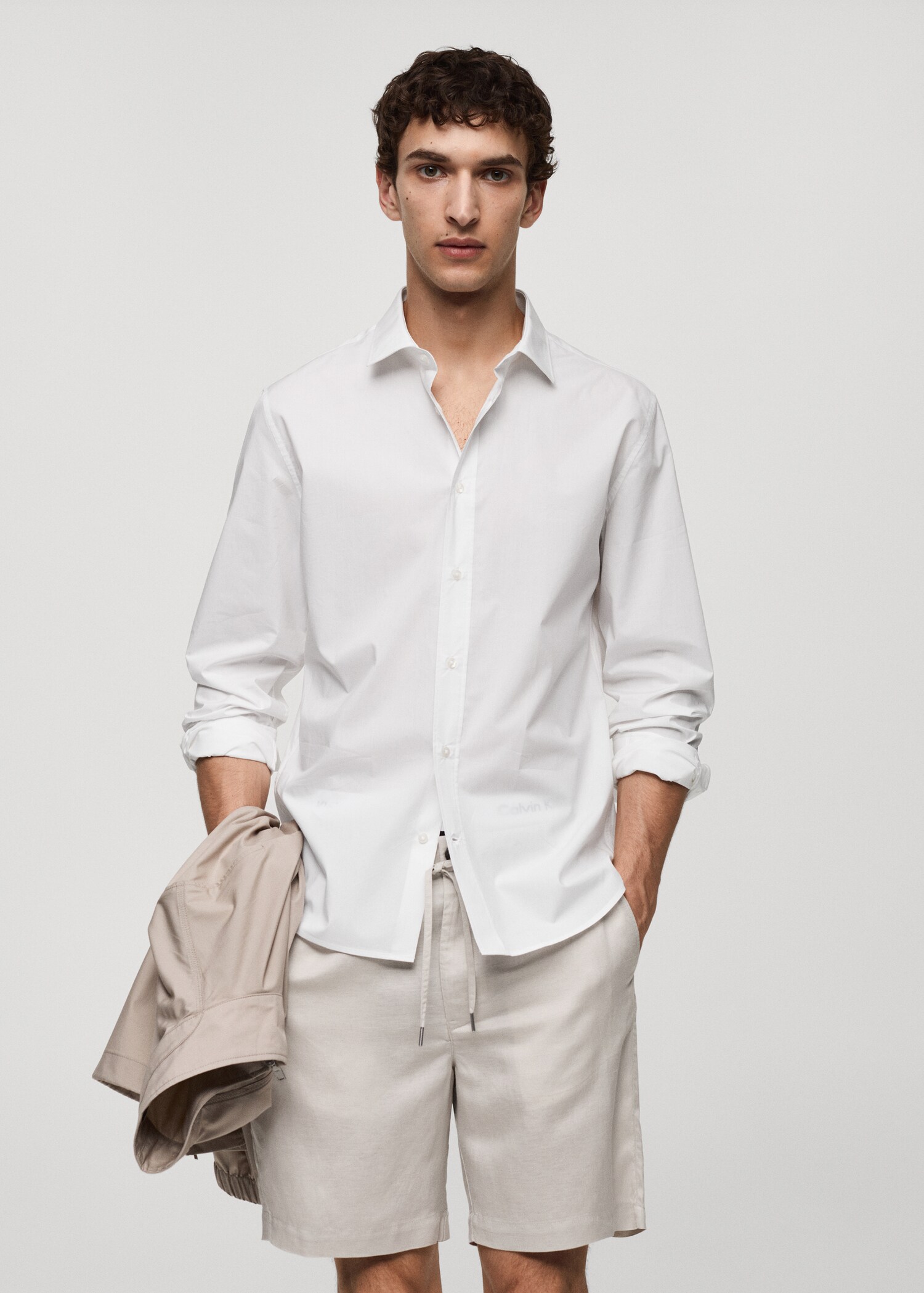Regular-fit 100% cotton shirt - Medium plane