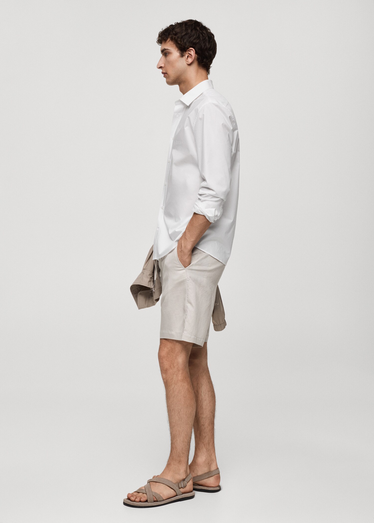 Regular-fit 100% cotton shirt - Details of the article 2