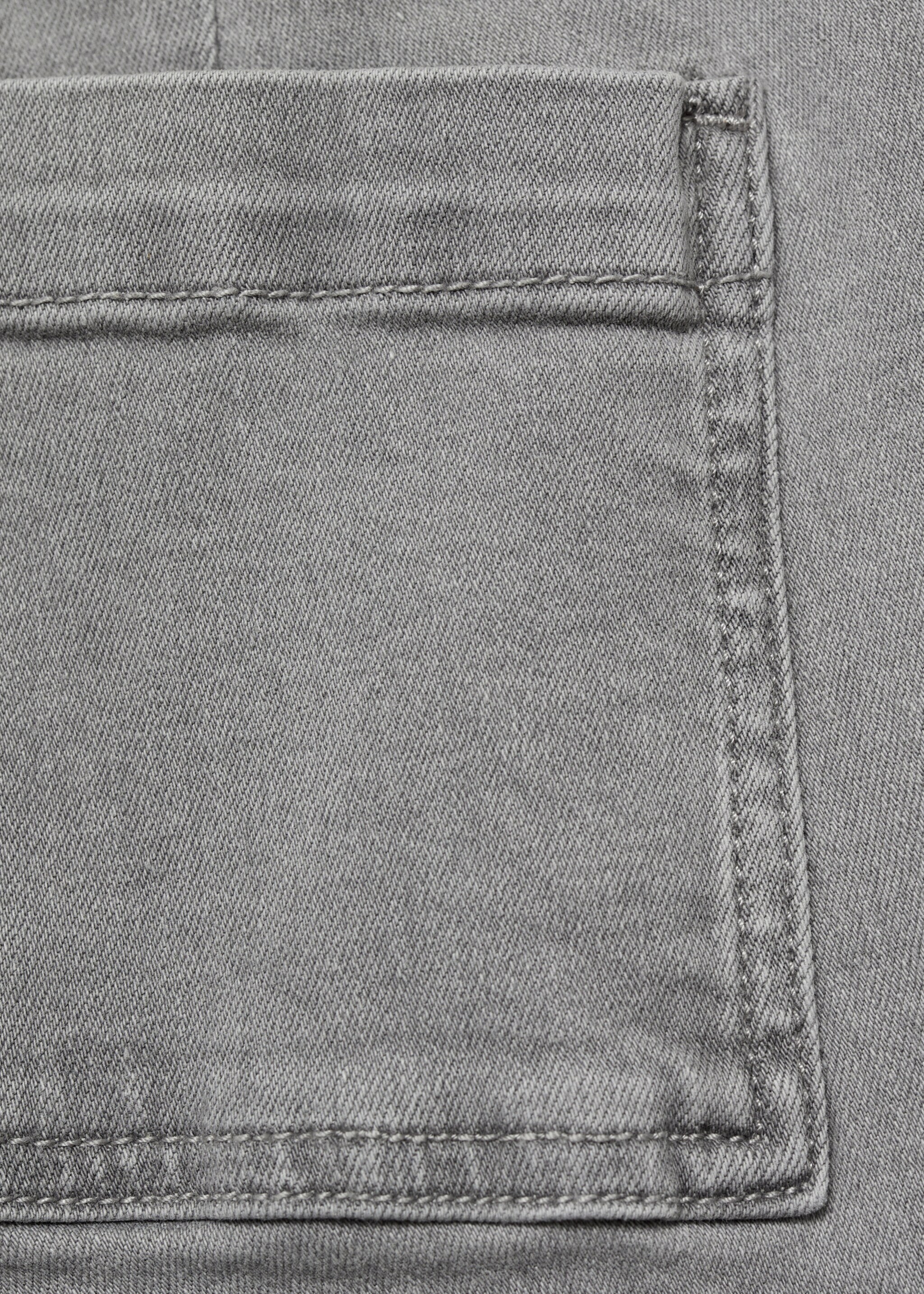 Jupe-culotte jean bas effiloché - Détail de l'article 0, Gris denim. Ref: 77052538-00.