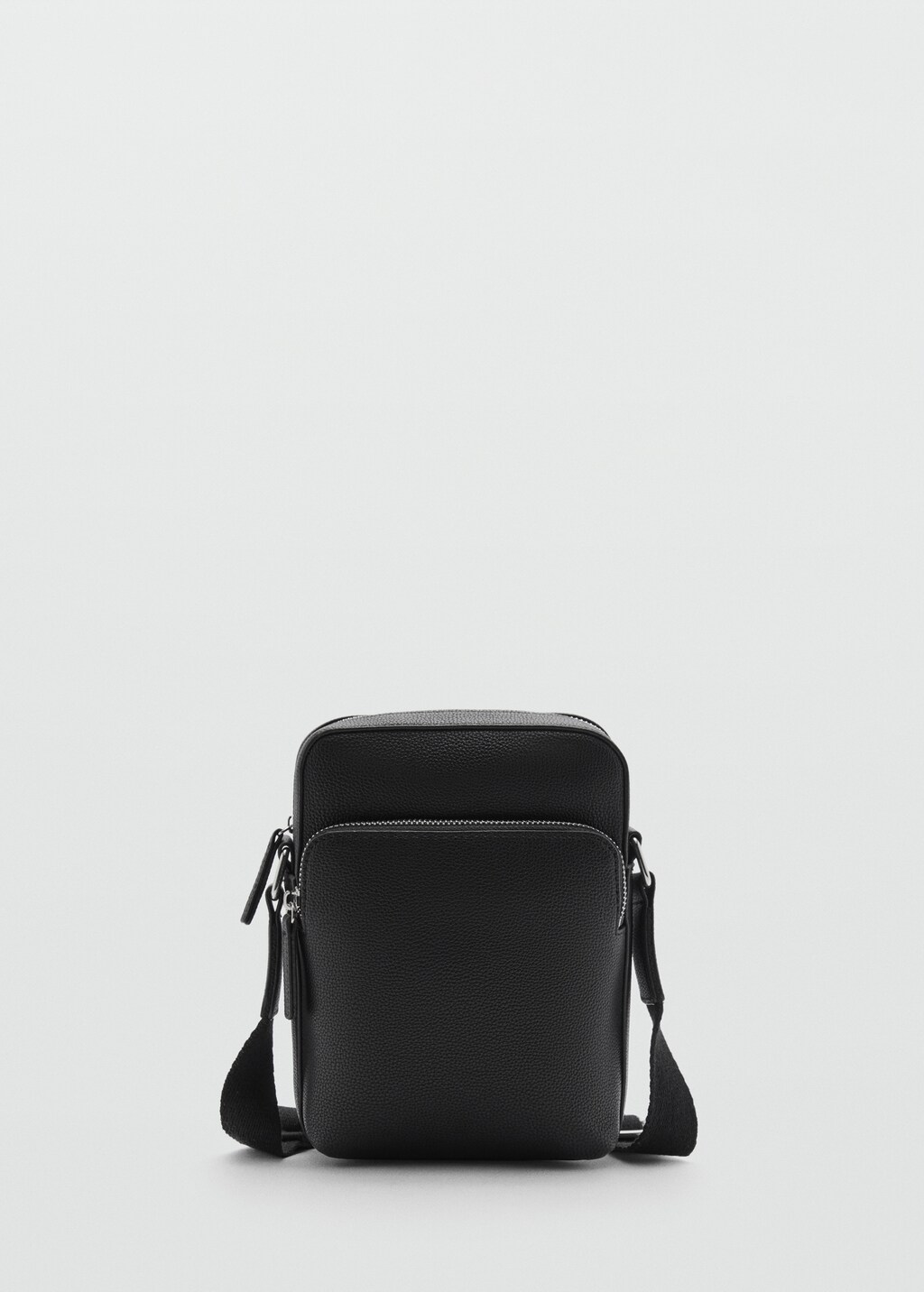 Shoulder bag with leather-effect details - Men | MANGO