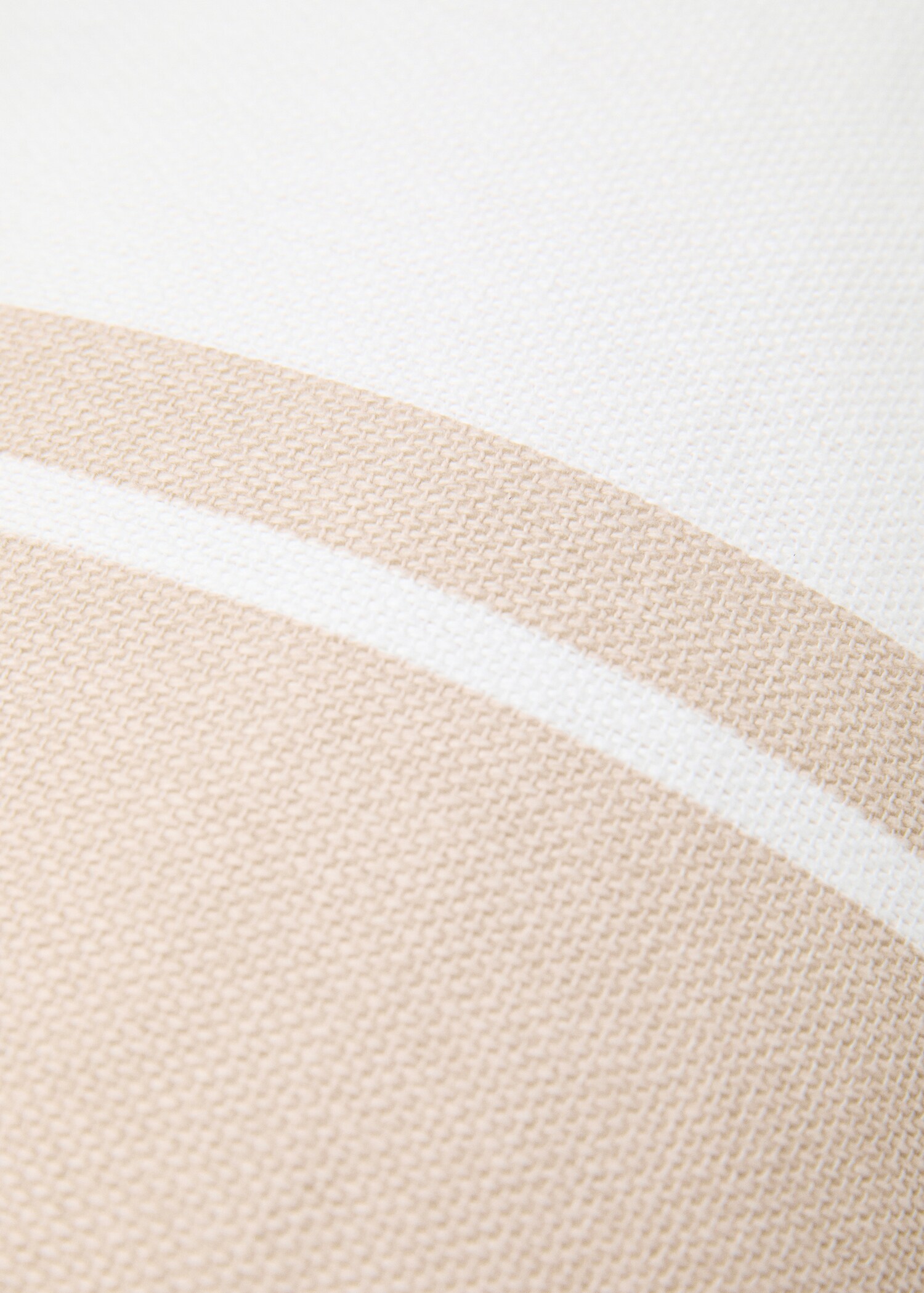 Kissenhülle aus Baumwolle mit Streifenmuster, 30 x 50 cm - Detail des Artikels 1