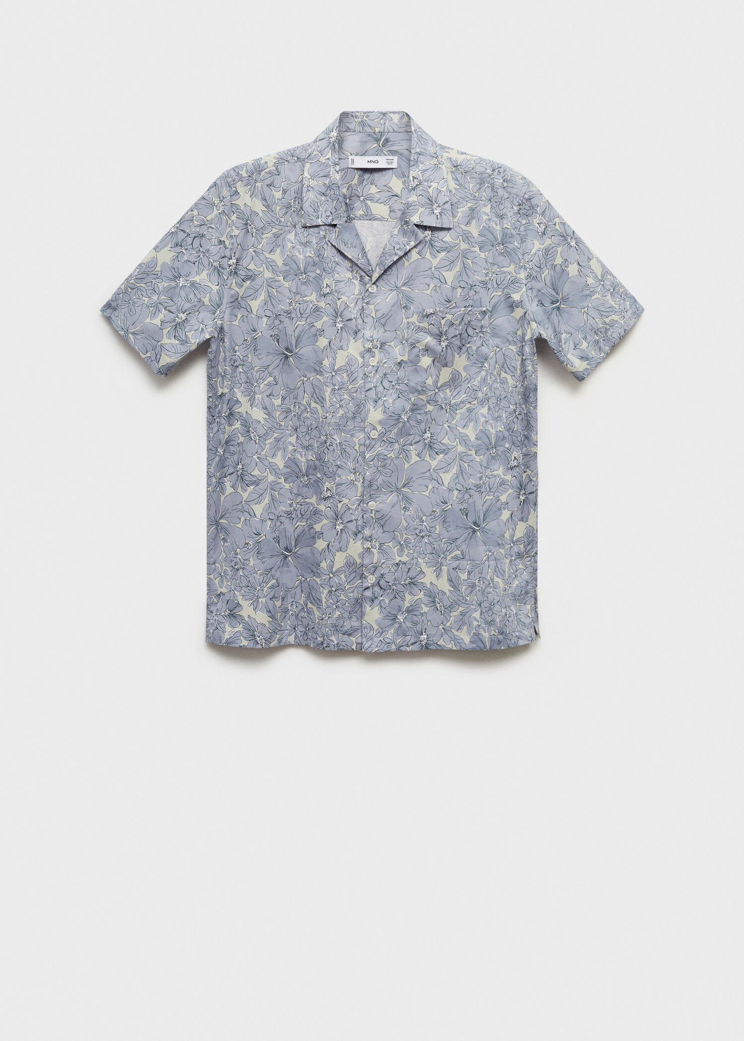 Camisa 100% algodón estampado flores - Artículo sin modelo