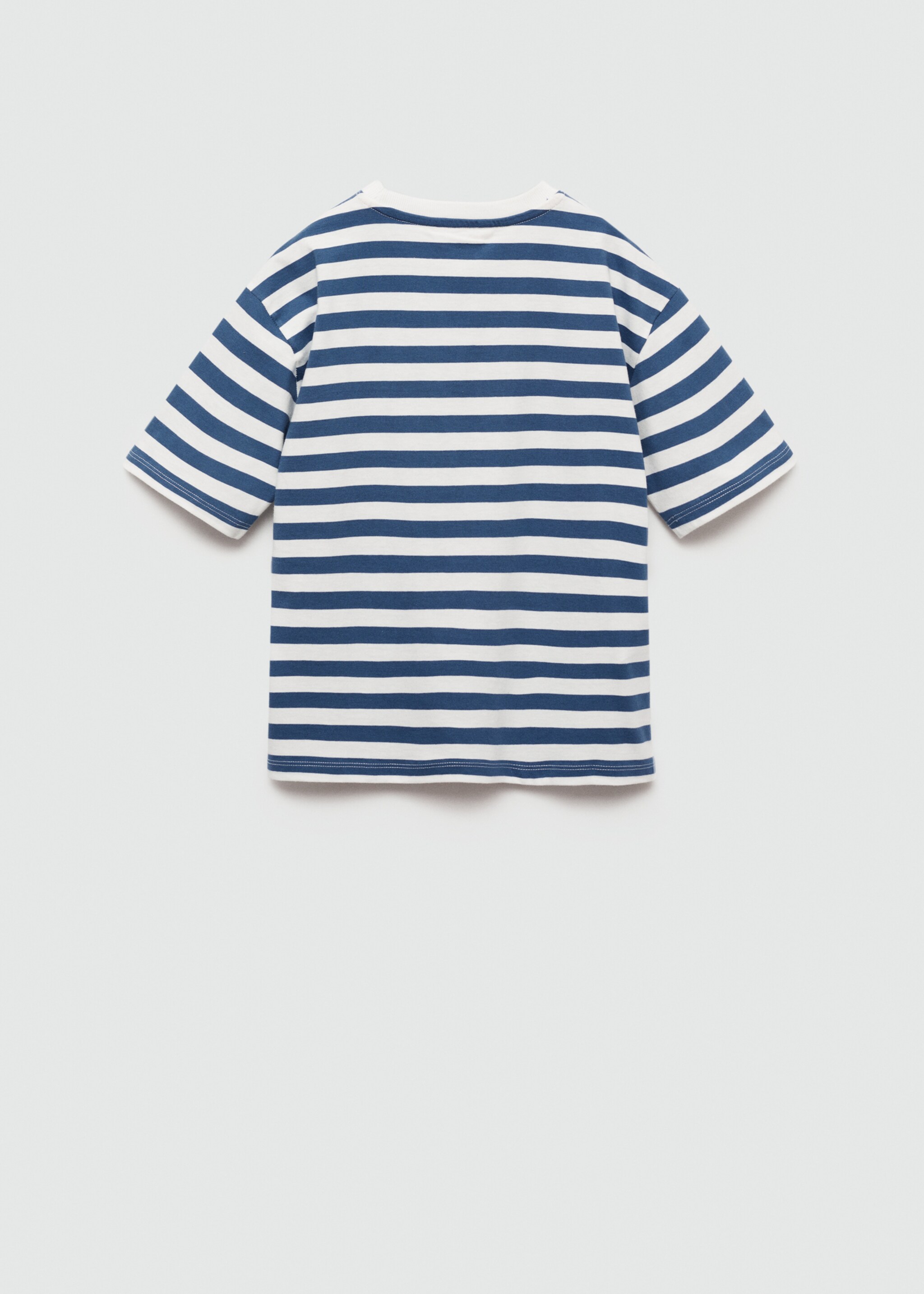 Gestreiftes Baumwoll-Shirt - Rückseite des Artikels