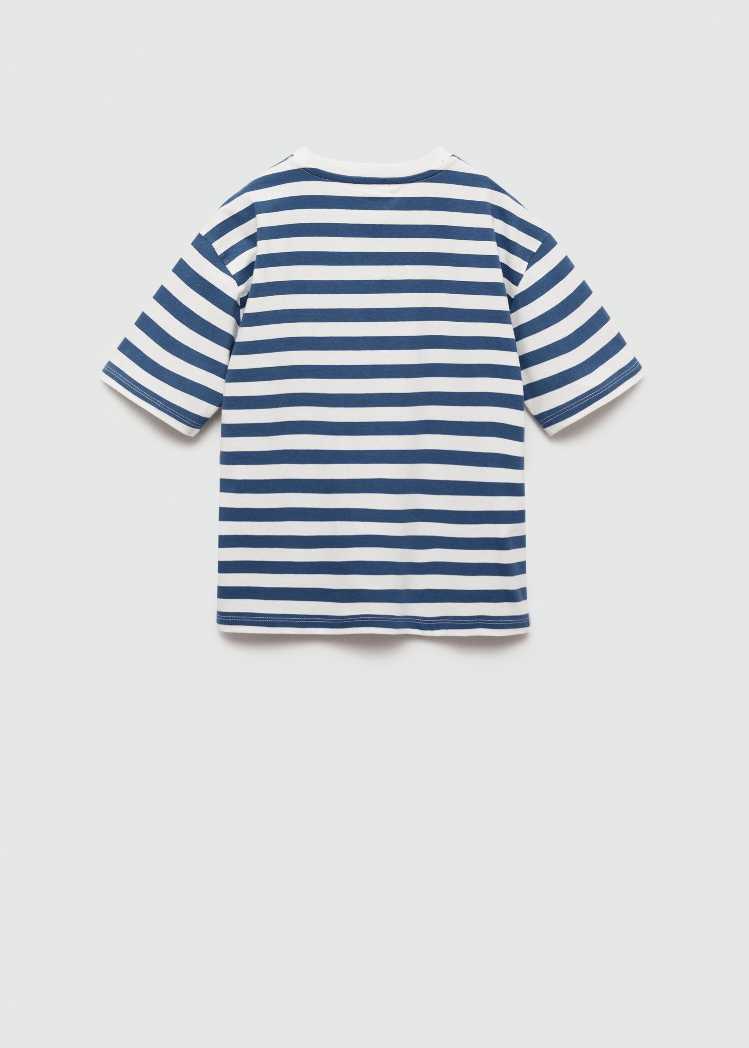 Gestreiftes Baumwoll-Shirt - Rückseite des Artikels