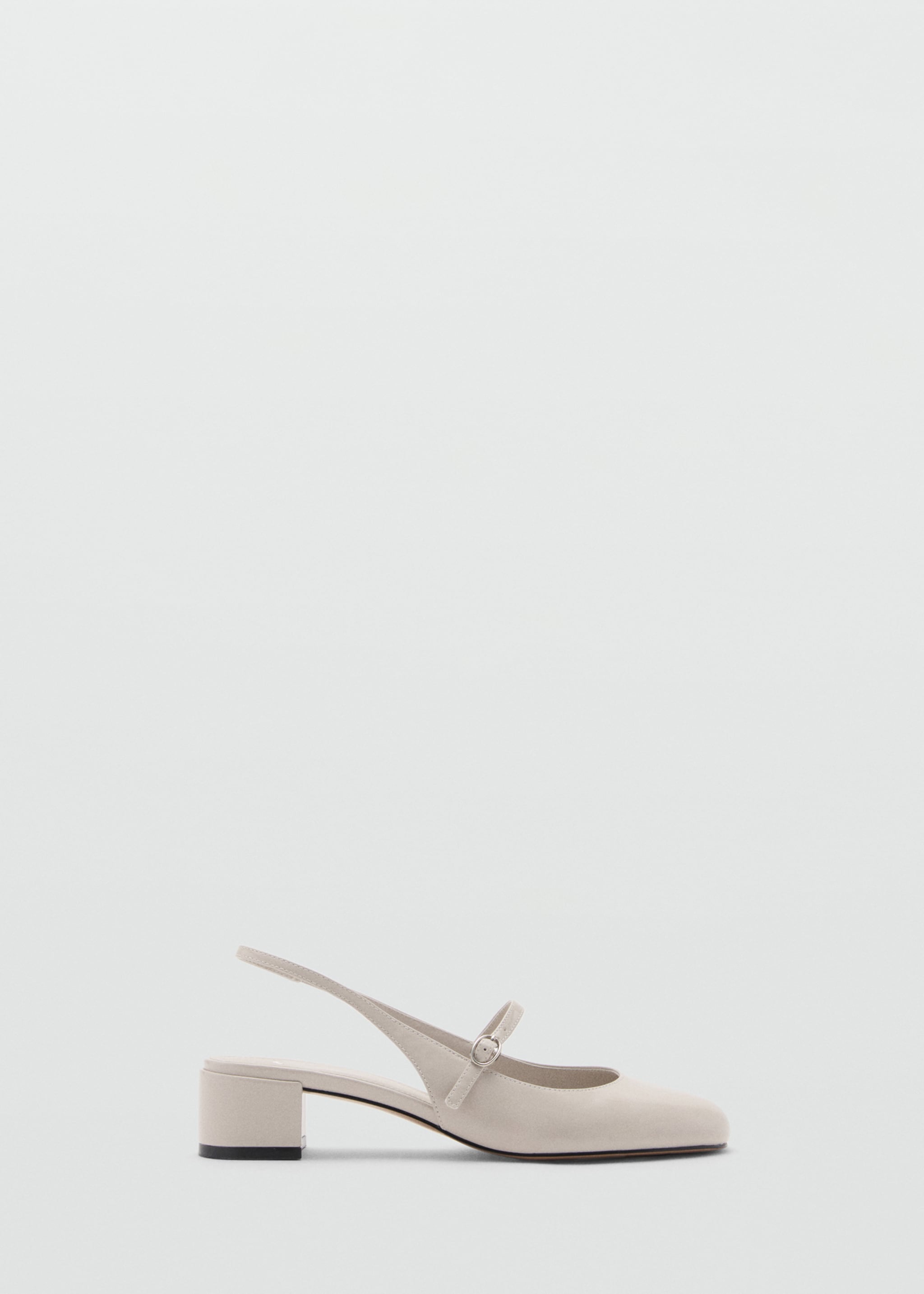 Heeled shoes with buckle - Article without model, Ice Grey. Ref: 77052921-00.