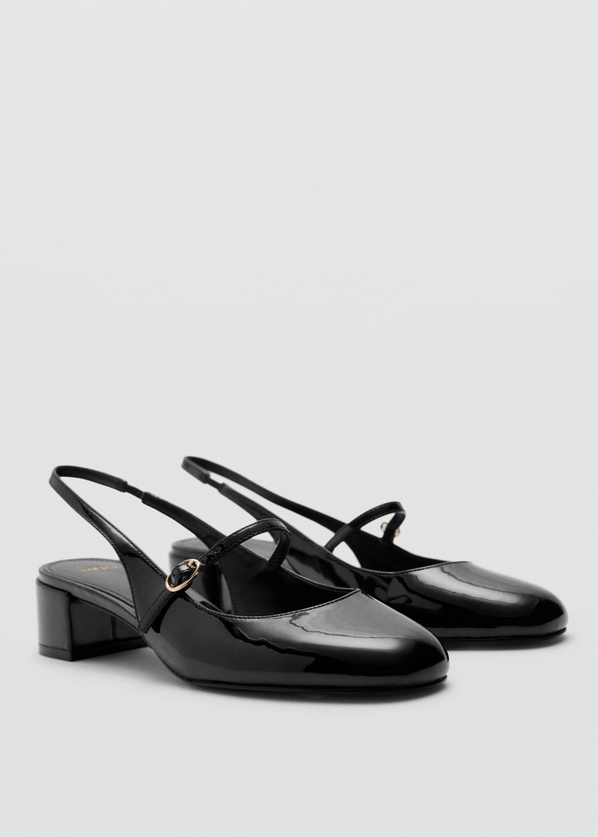 Heeled shoes with buckle - Medium plane, Black. Ref: 77052921-00.