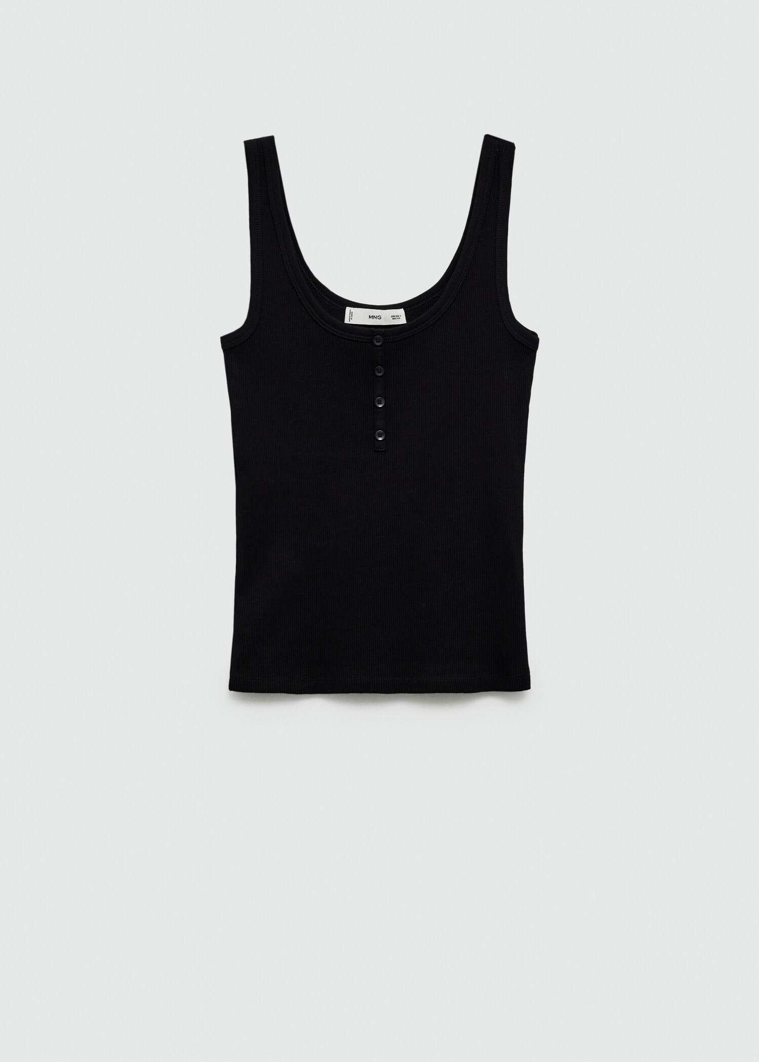 Top with straps and buttons - Article without model