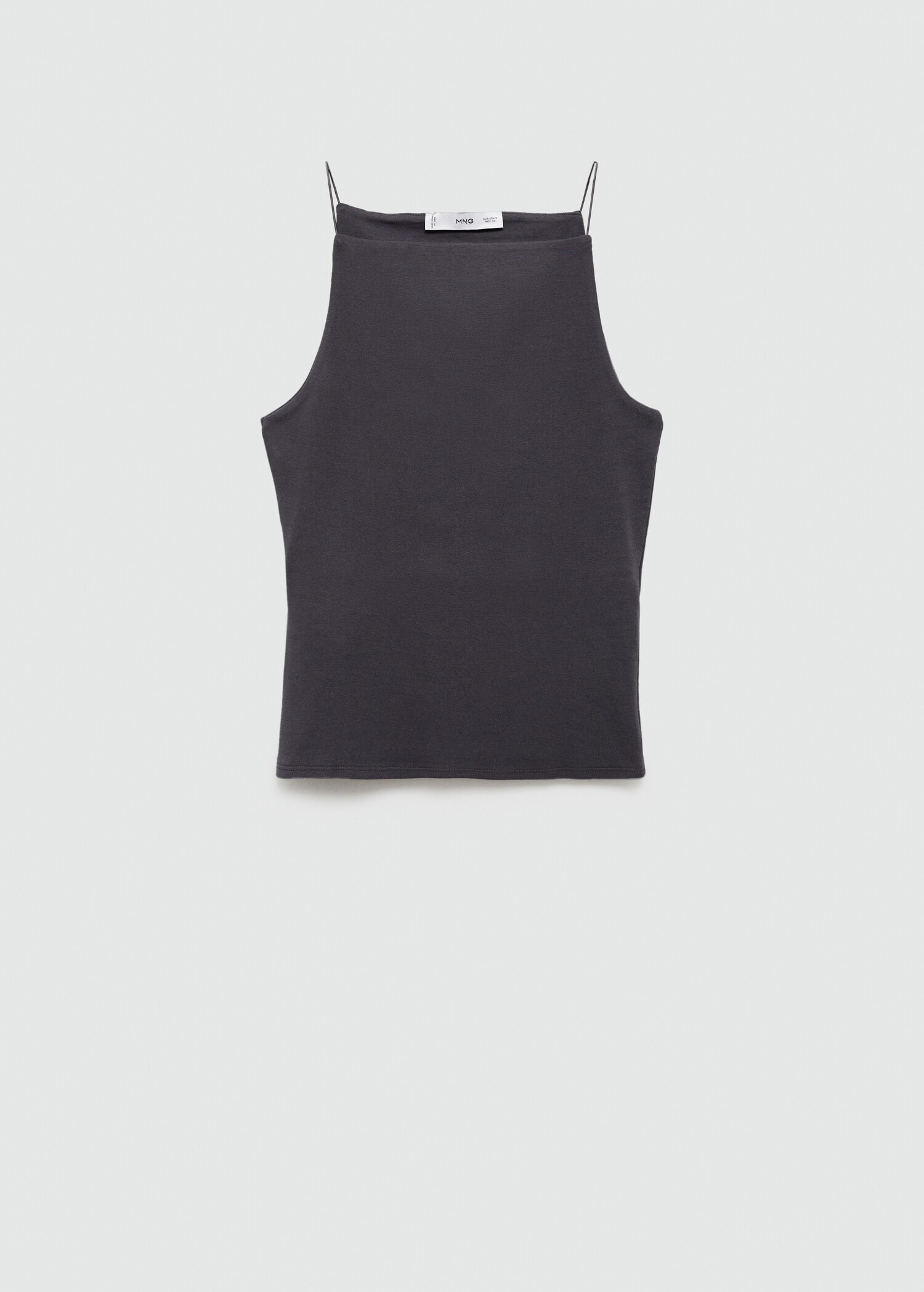 Dopasowany top z dekoltem halter - Artykuł bez modela/modelki