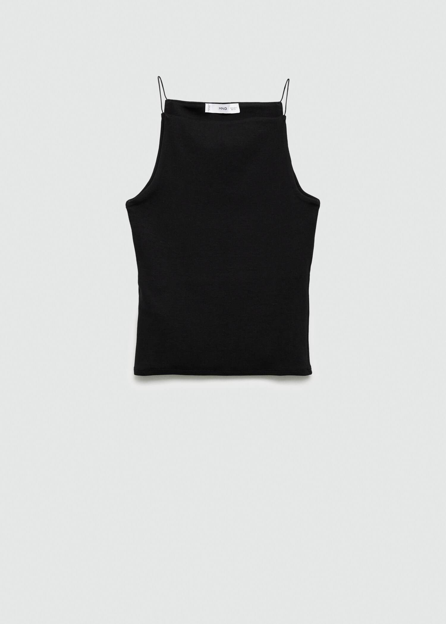 Dopasowany top z dekoltem halter - Artykuł bez modela/modelki