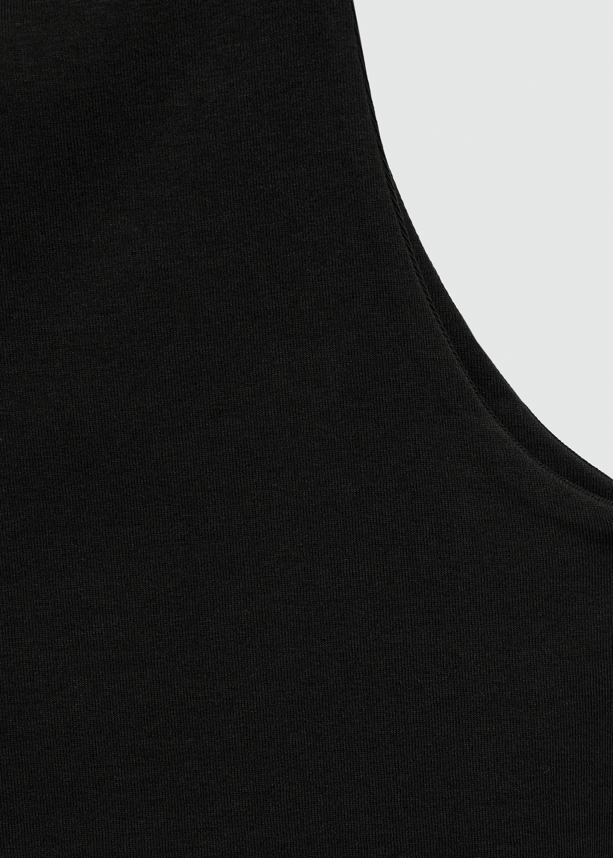 Fitted halter-neck top - Details of the article 0, Black. Ref: 77052923-00.