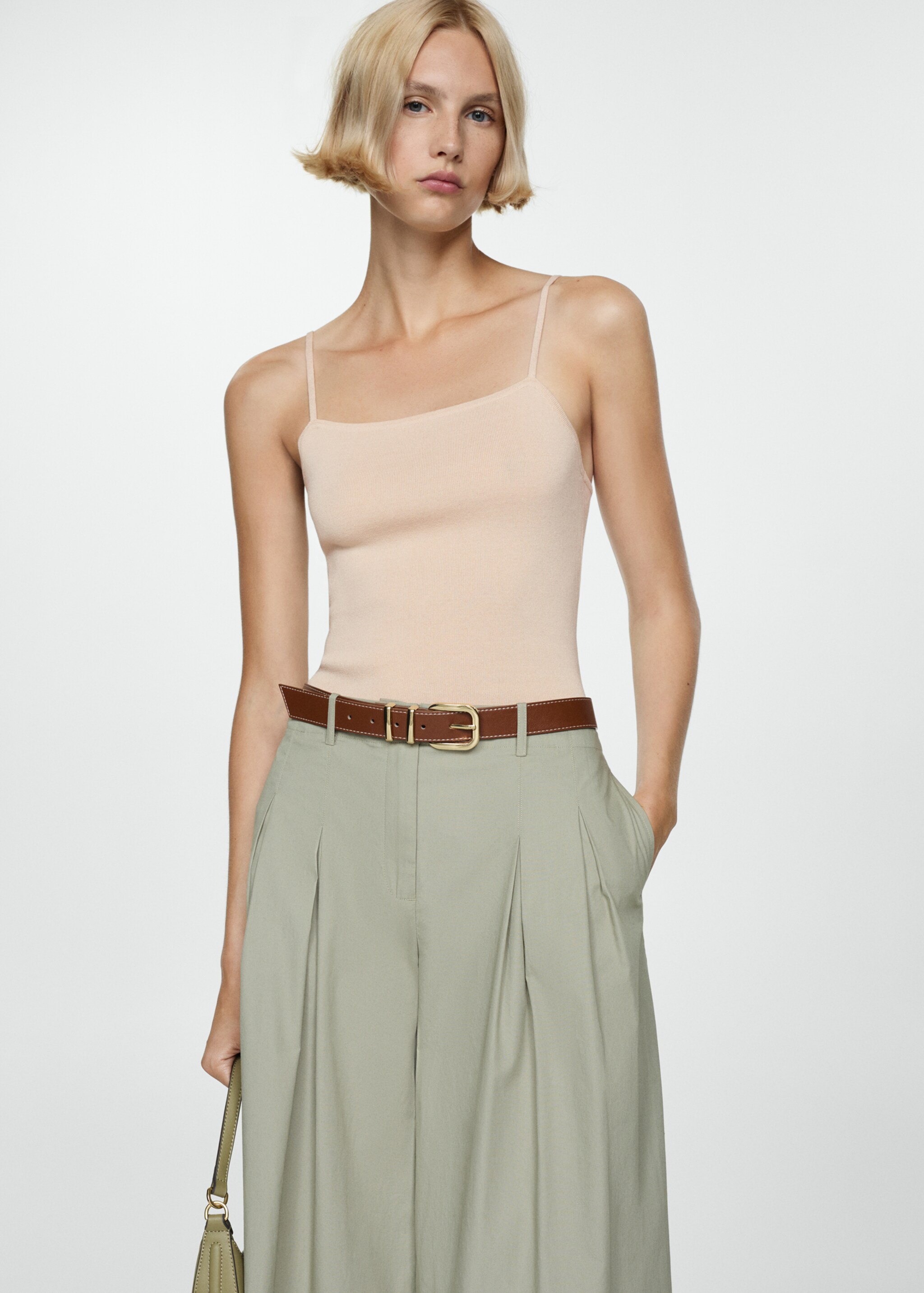 Top maille bretelles - Plan moyen
