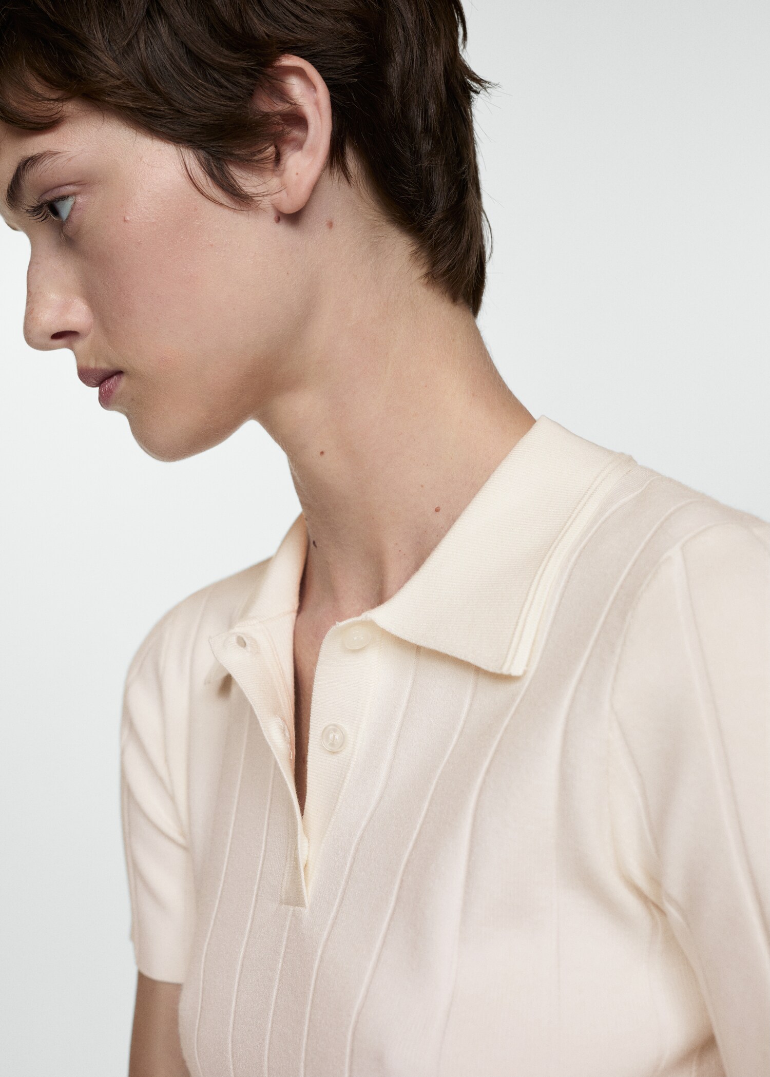 Polo-neck t-shirt - Details of the article 1
