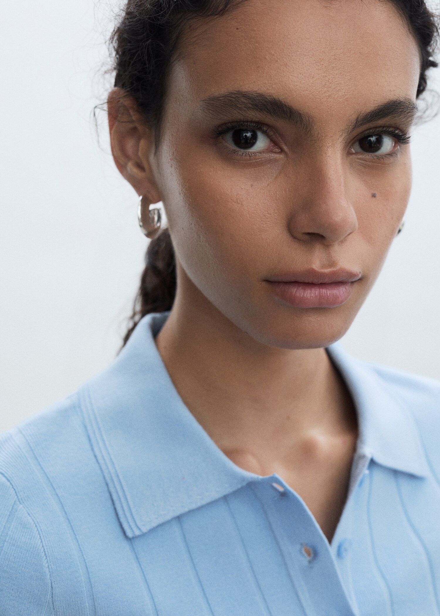 Polo-neck t-shirt - Details of the article 1