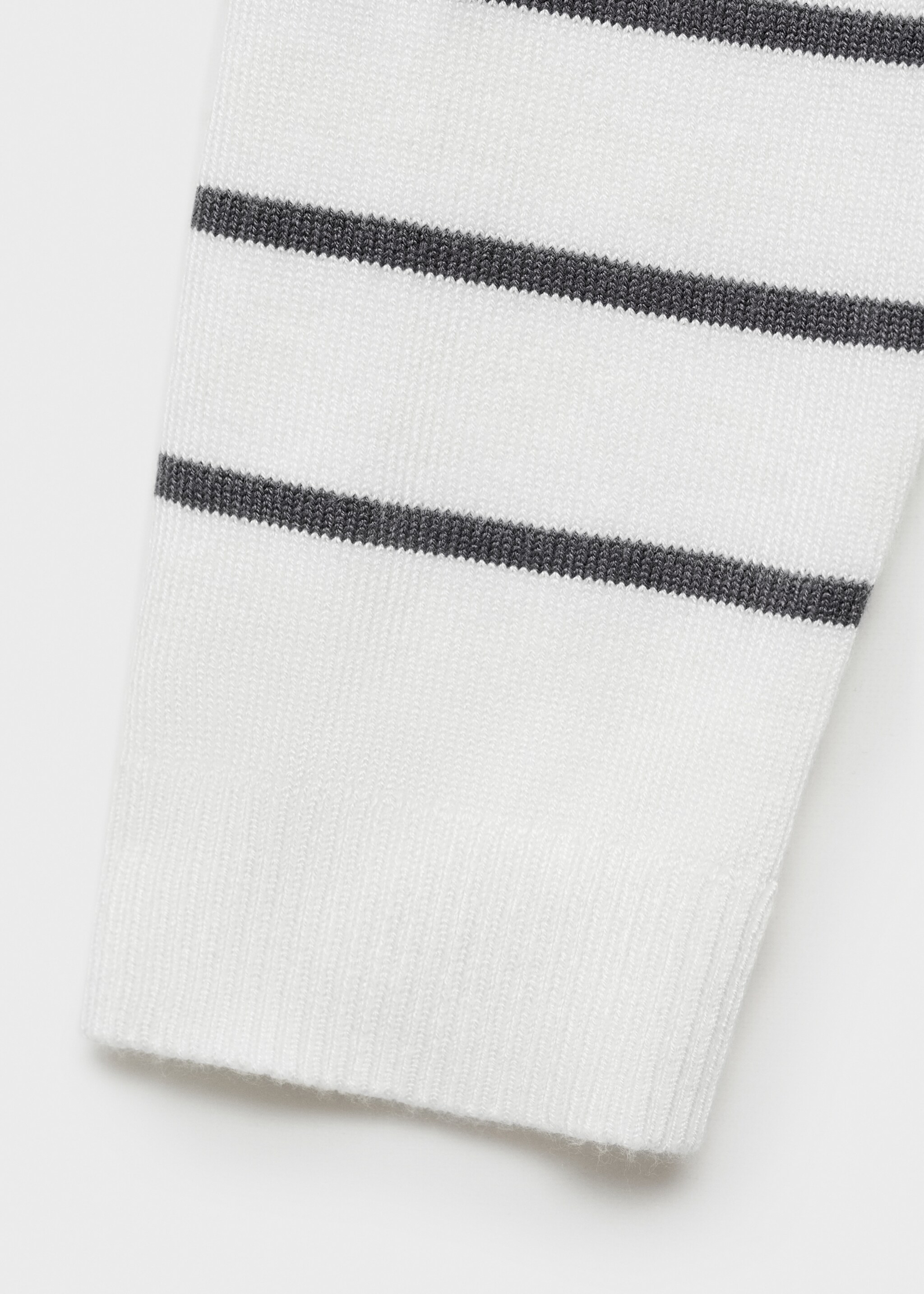 Striped boat-neck sweater - Details of the article 0, Off White. Ref: 77052932-00.