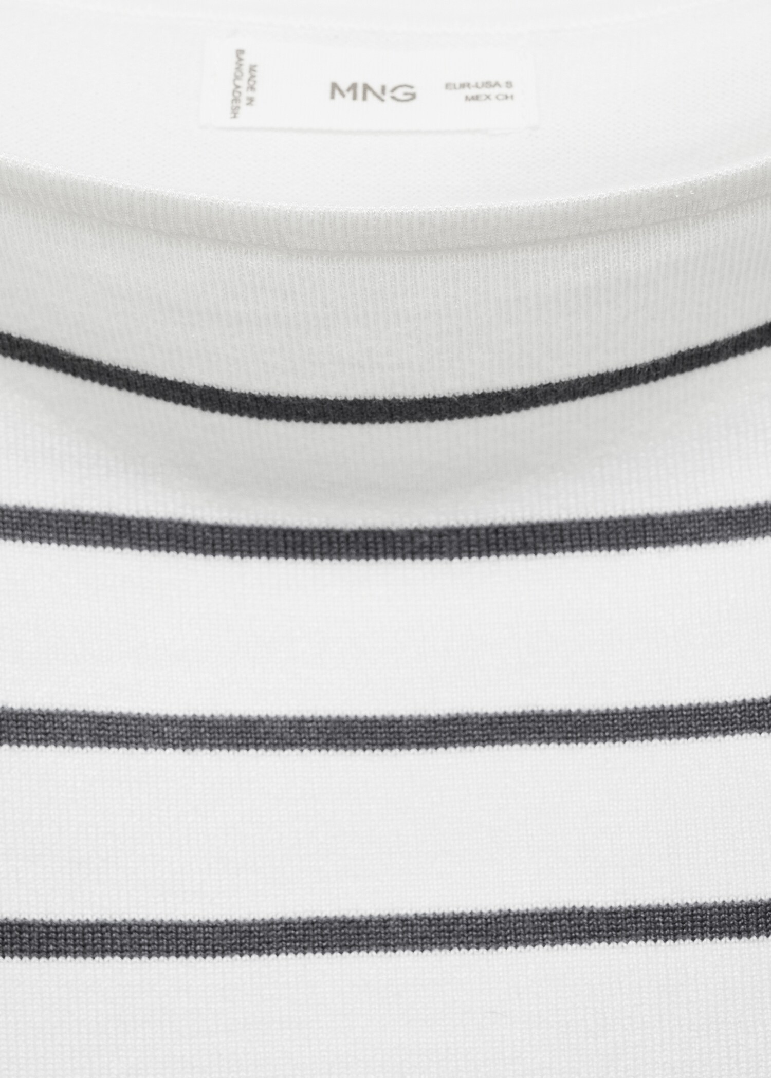 Striped boat-neck sweater - Details of the article 8