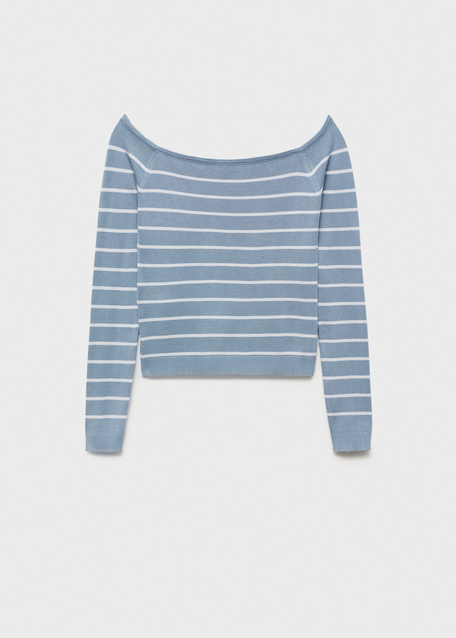 Striped boat-neck sweater - Article without model
