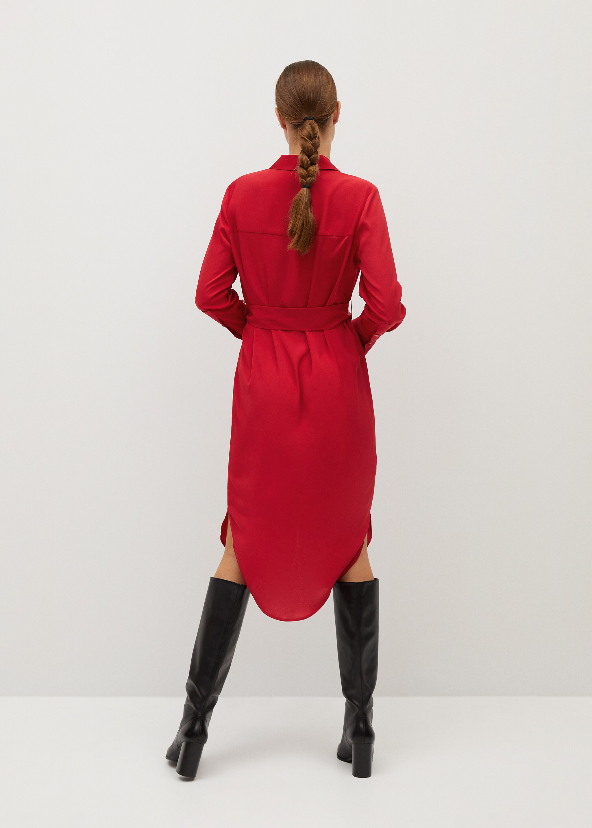 Hemdkleid mit Taillenband - Rückseite des Artikels