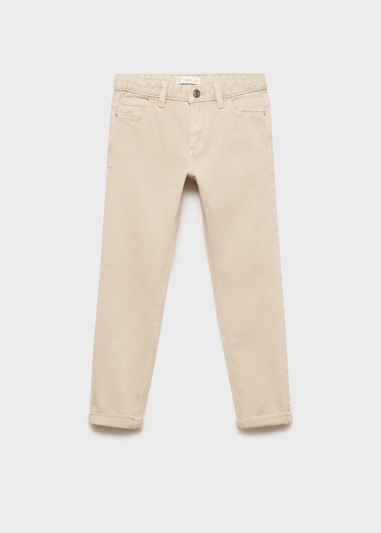 Straight-fit cotton pants - Article without model