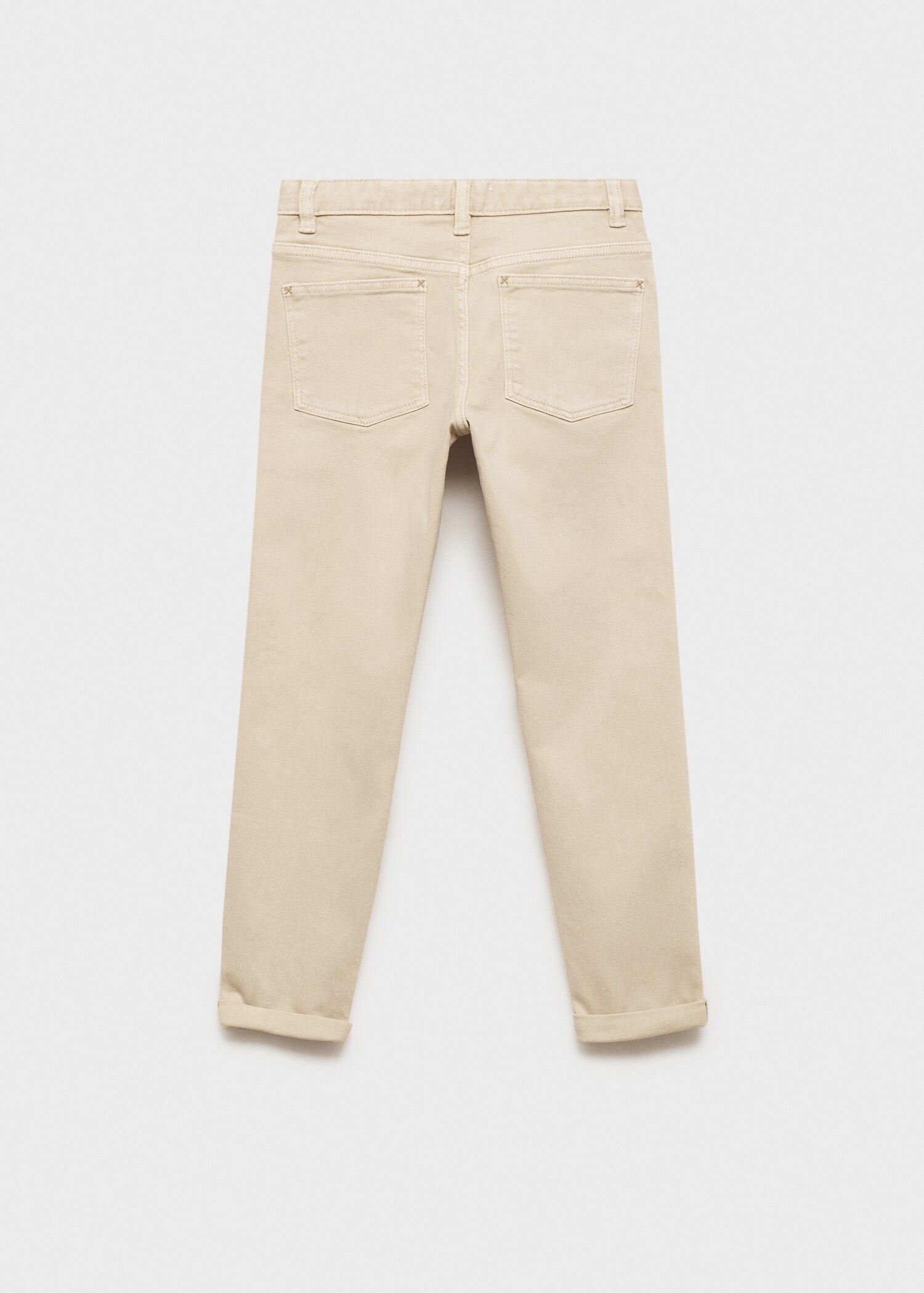 Straight-fit cotton pants - Reverse of the article