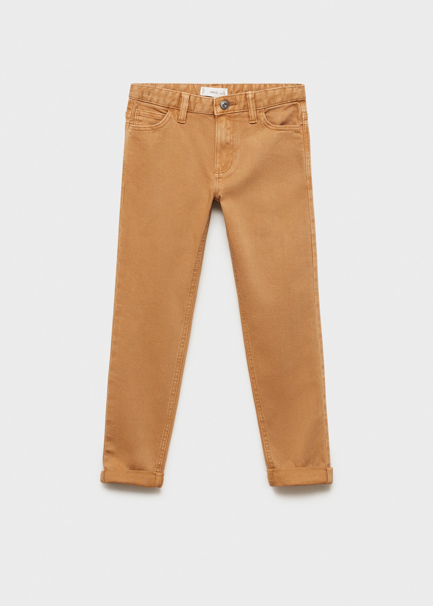 Straight-fit cotton pants - Article without model